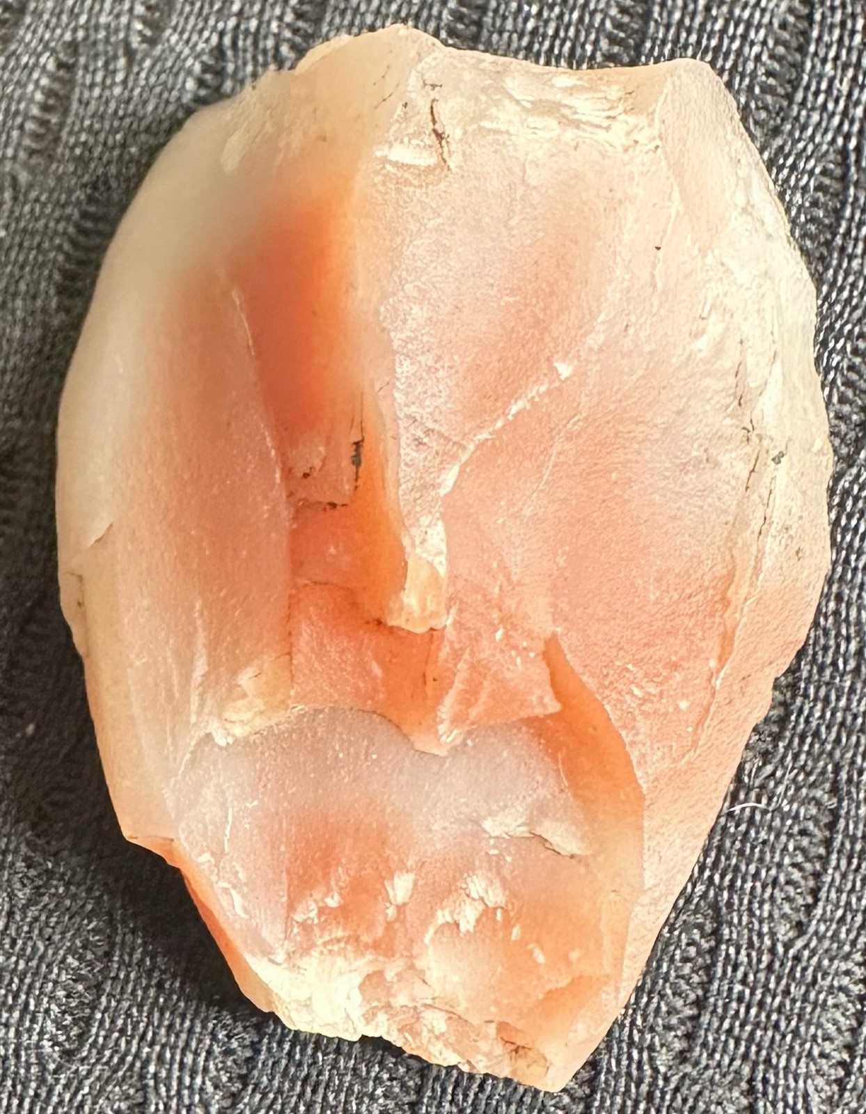 2.7cm Bright Red And Translucent White Datolite – Empire Mine, Michigan