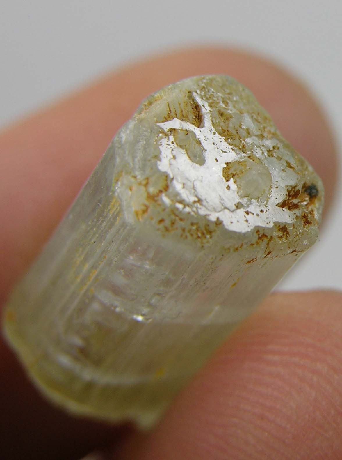 16.00ct Pakistan 100% Natural Terminated Top Aquamarine Crystal Specimen 3.20g
