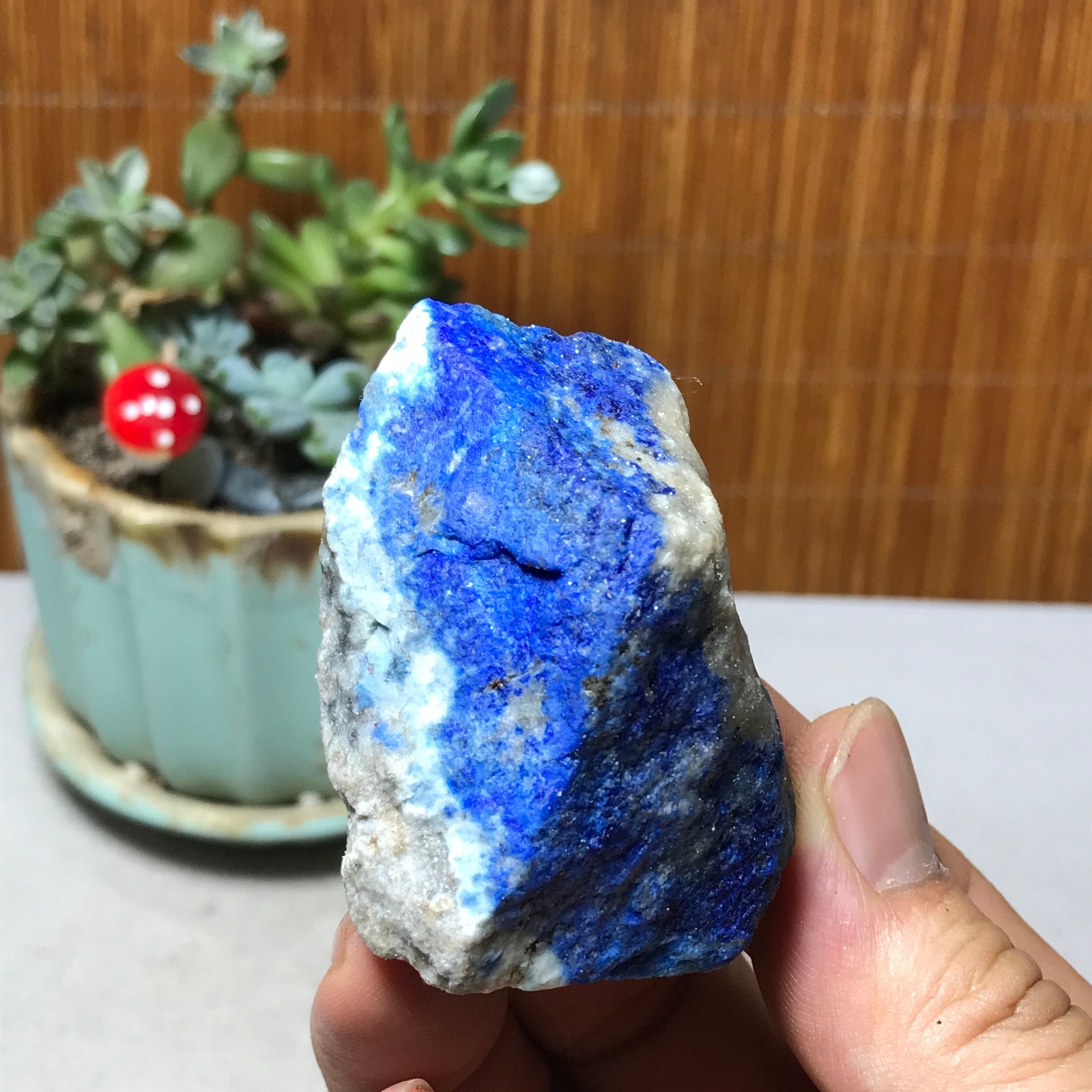 73g Natural lapis lazuli Crystal gemstone Rough Mineral Specimen healing A6065