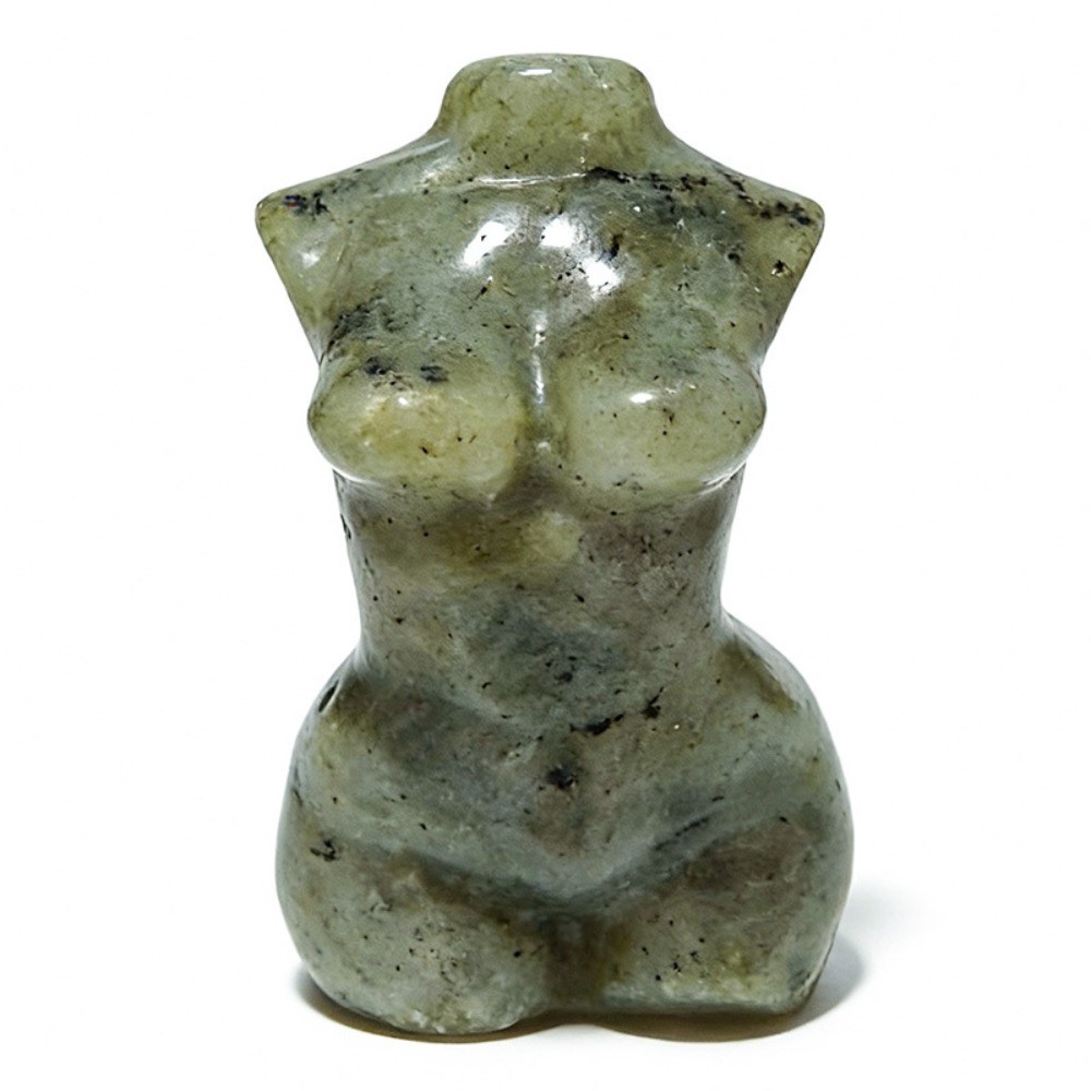Natural Female Body Model Crystal Carving Chakra Reiki Healing stone Ornament
