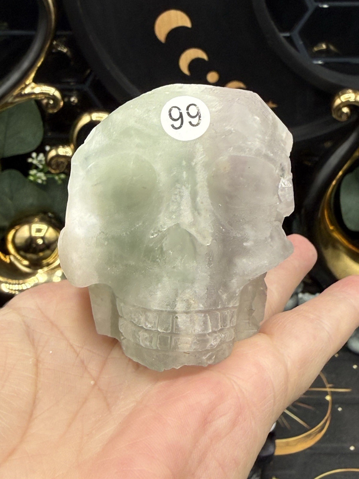 Natural Fluorite Skulls Raw Specimen Feather cube blue purple green free ship