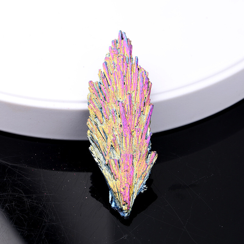 4/1/2 Pieces Natural Aura Titanium Quartz Crystal Stone Cluster 4/1/2 Pieces Nat