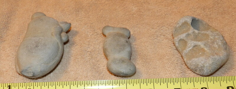 FAIRY STONE CONCRETION 2.0 to 4.0 Lot of 3 Concretions Stones