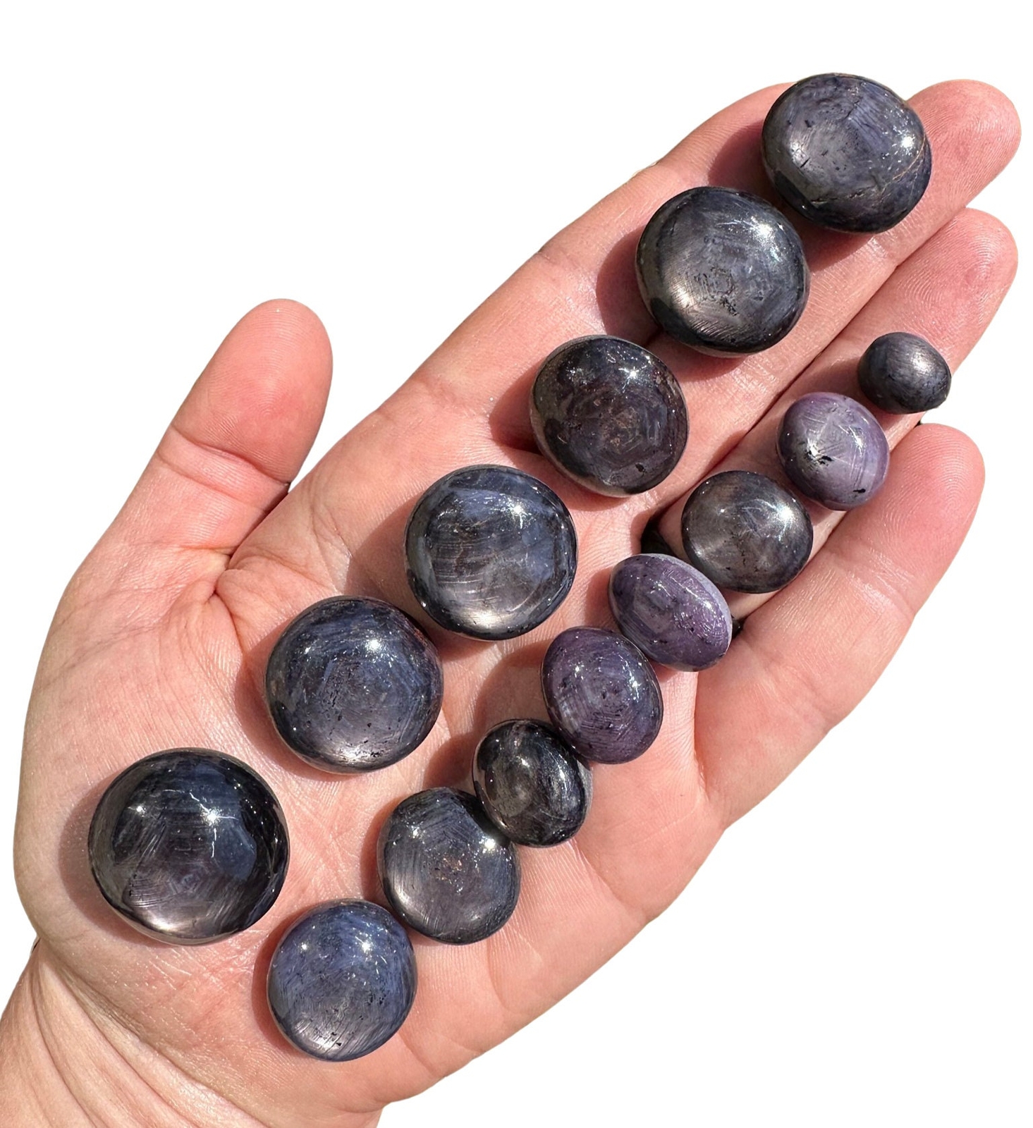 Blue Sapphire Tumbled Stone (Grade AAA) Natural Blue Sapphire from India