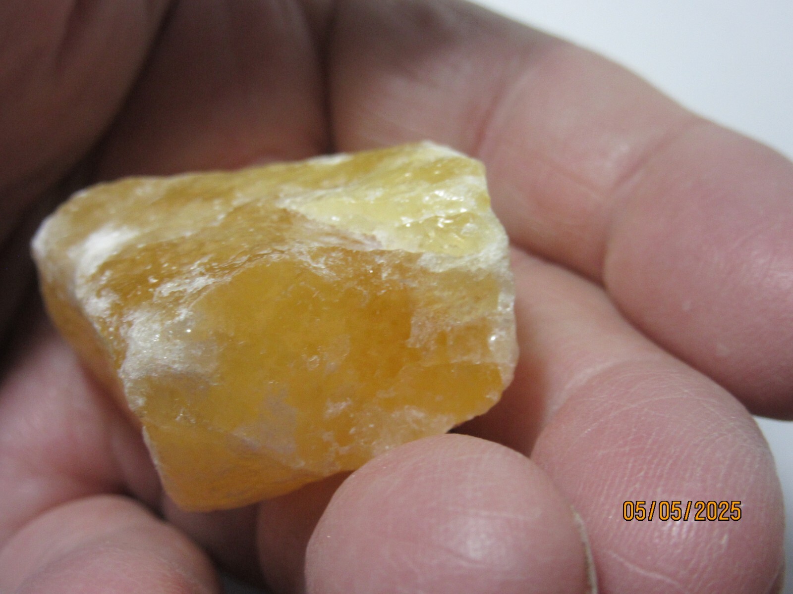 Orange Calcite Rough 1 5/8″ Mineral Collectible OCRMC-1s