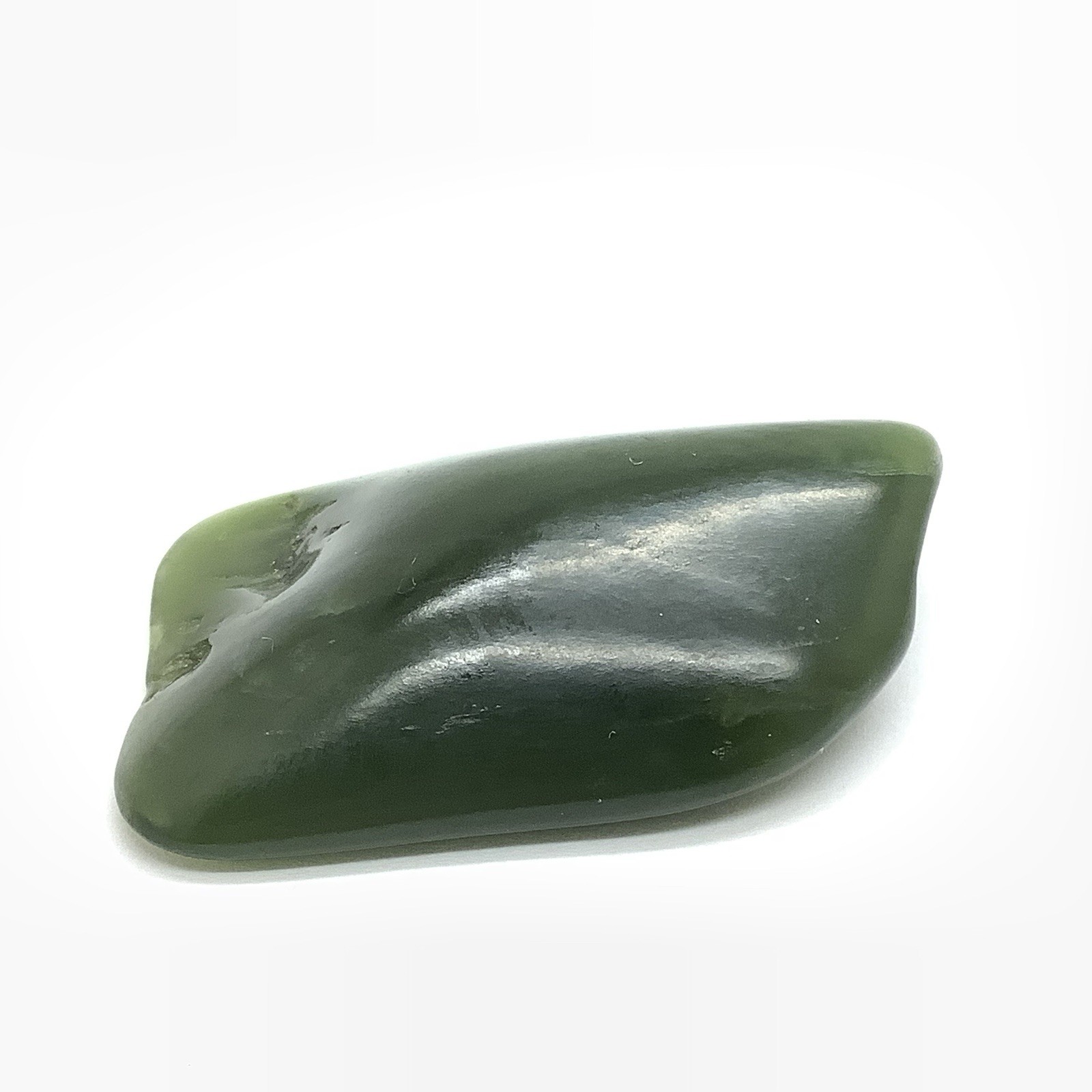 Siberian Jade Pebble Green Nephrite Jade Stone Specimen Siberia 36g