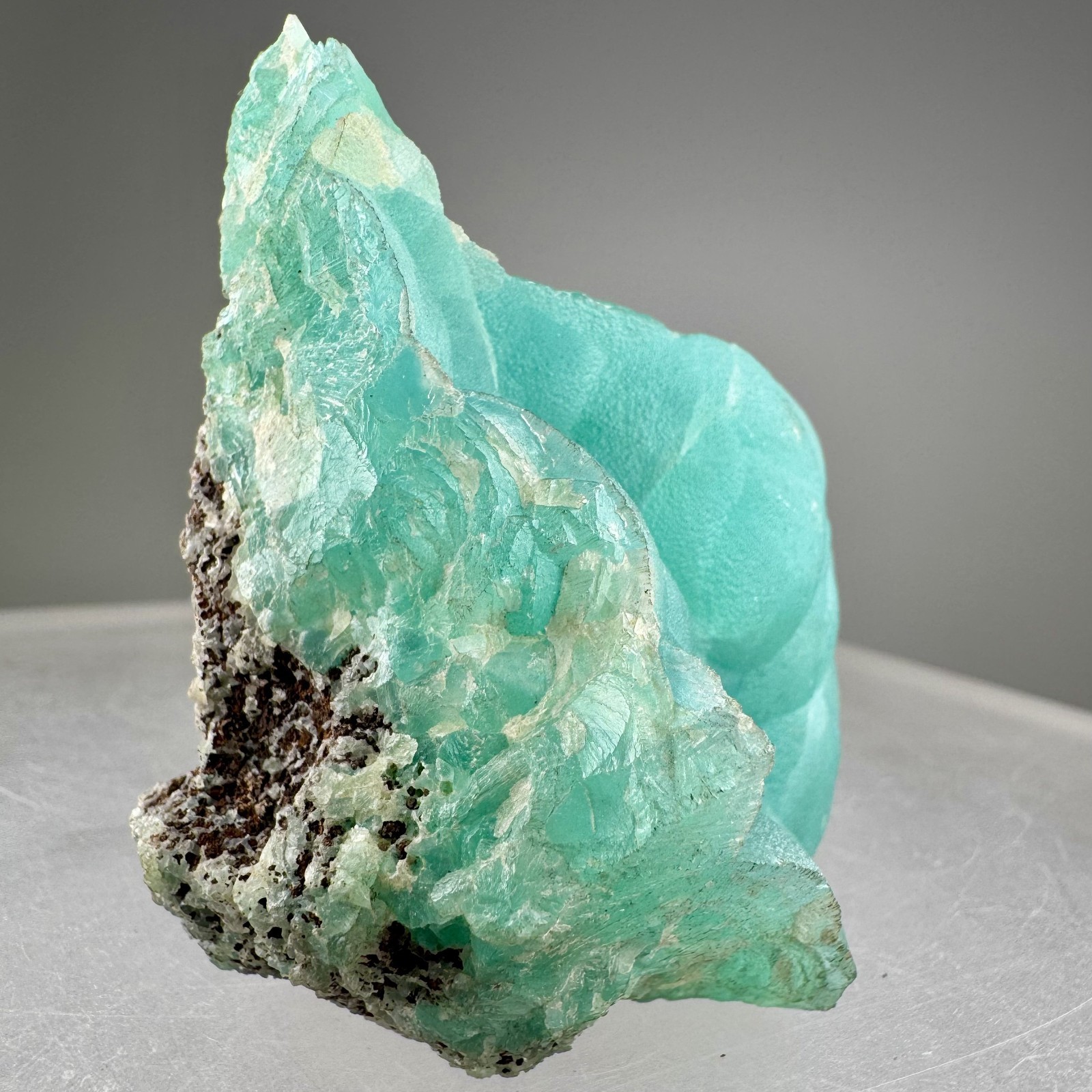 Fine Large Blue Smithsonite: Kelly mine, Magdalena, Socorro Co., New Mexico