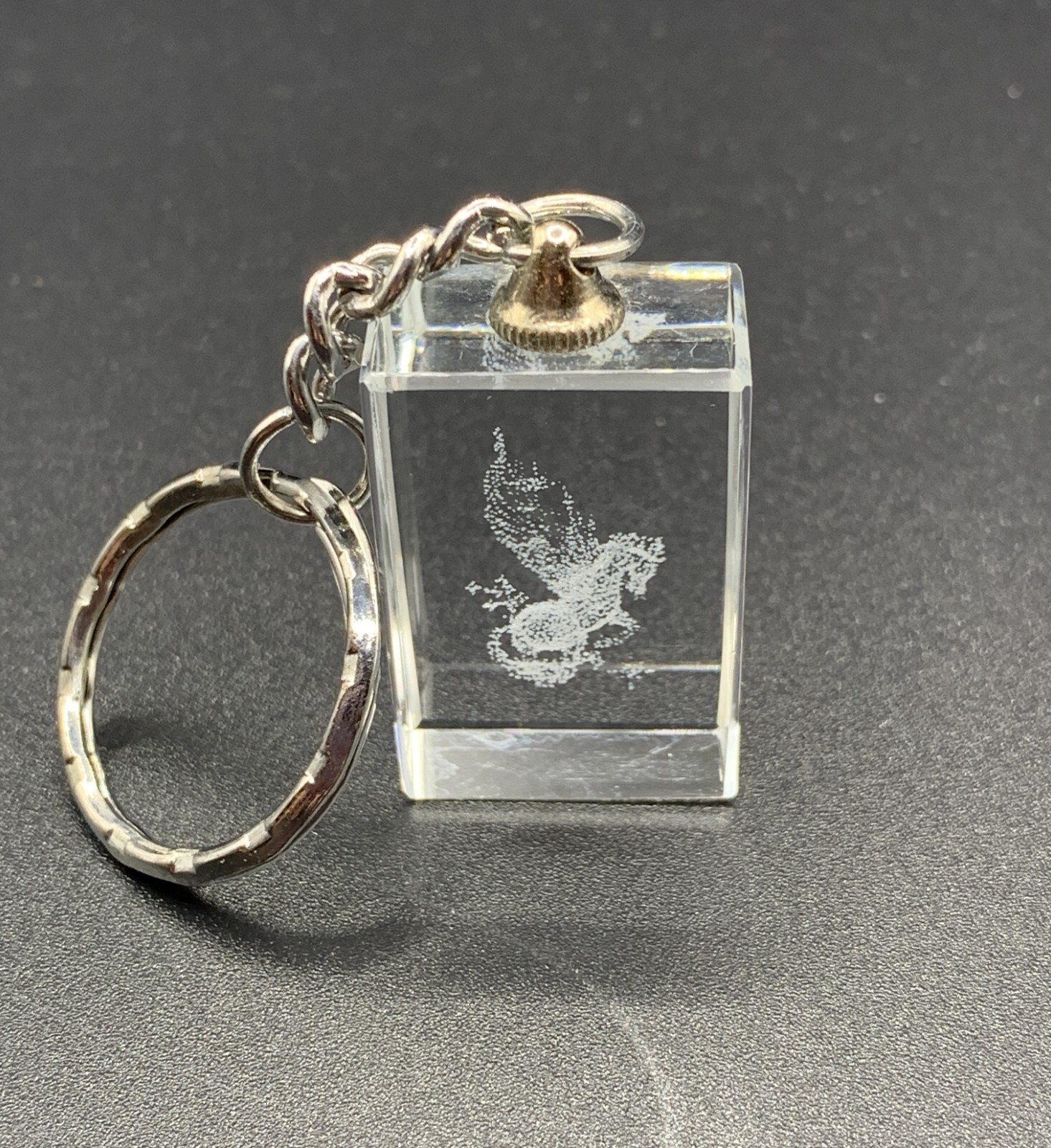 3D Laser Etched Pegasus Key Chain 1.25″ x .75″x 7/16″