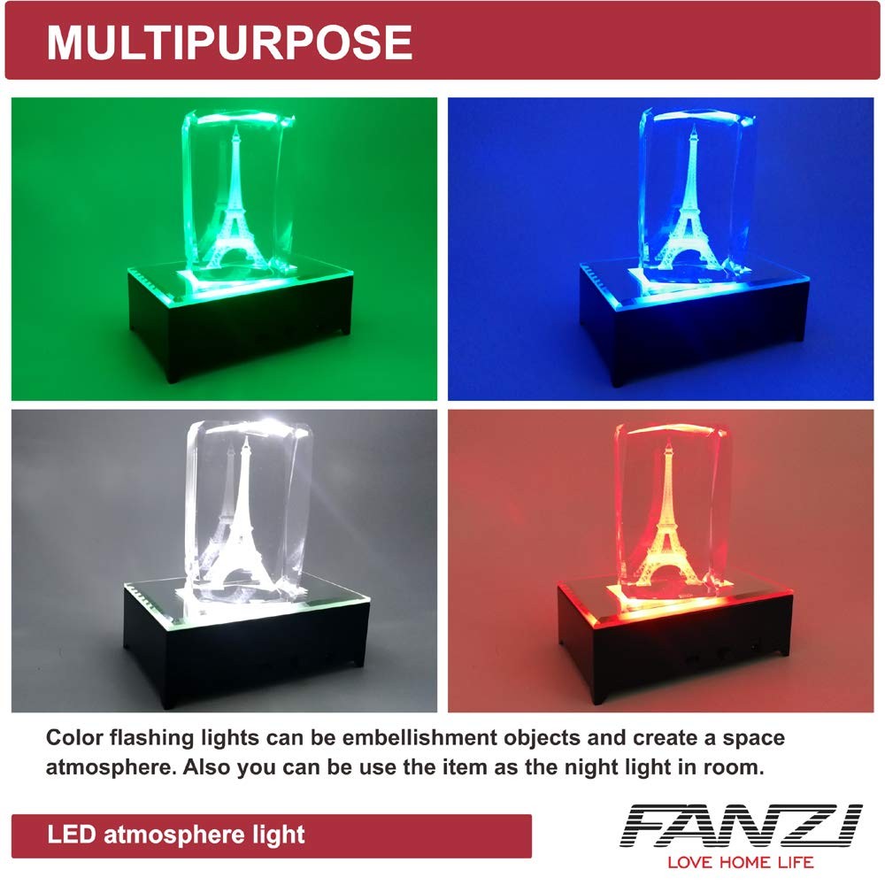 Rectangular Light Display Base for Crystals Glass Art Light Display Stand 3D …