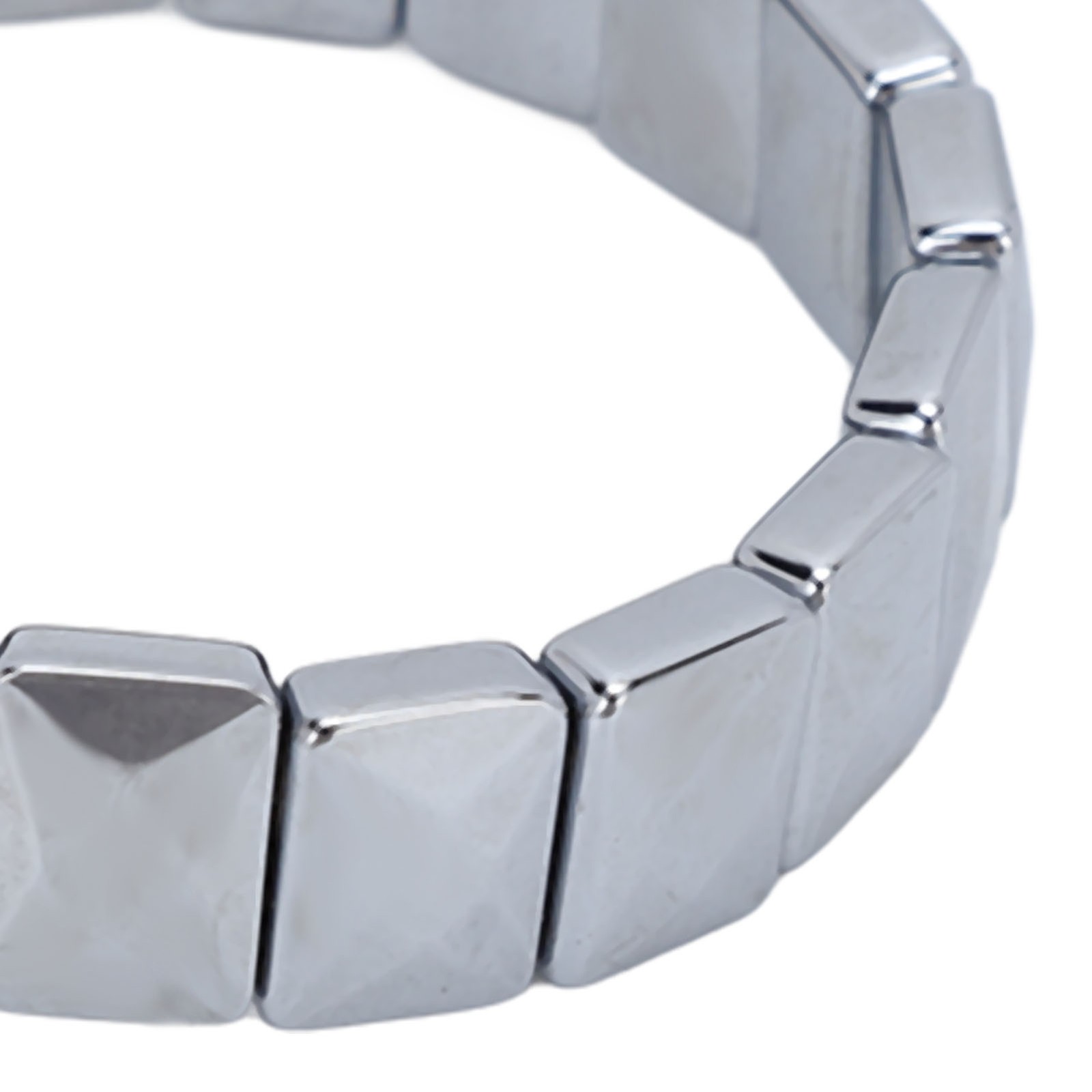 Terahertz Stone Bracelet Faceted Rectangle Pain Relief Bracelet For