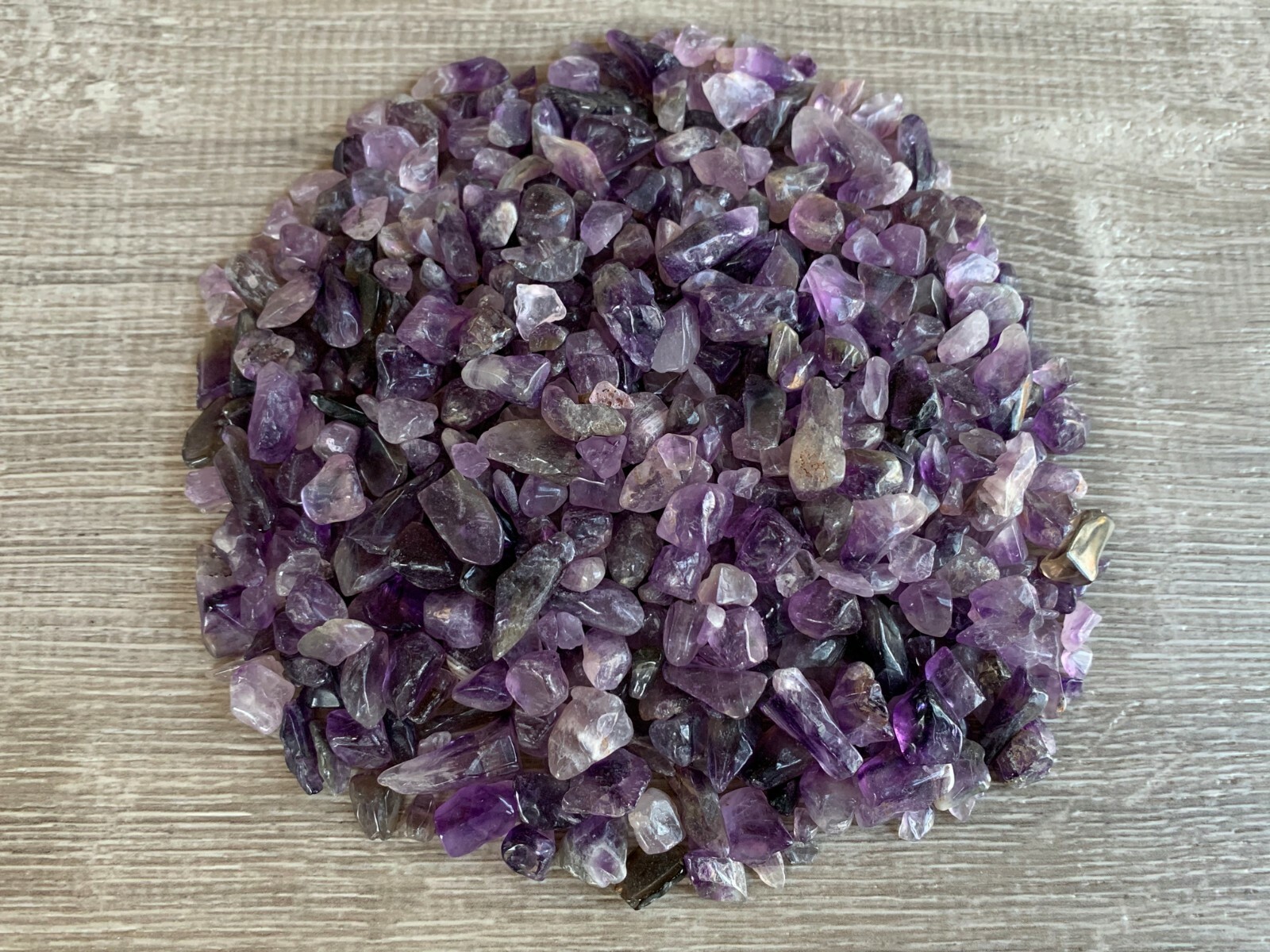 Grade A++ Amethyst Semi Tumbled Gemstone Mini Chips 4 – 9 m, Wholesale Bulk Lot