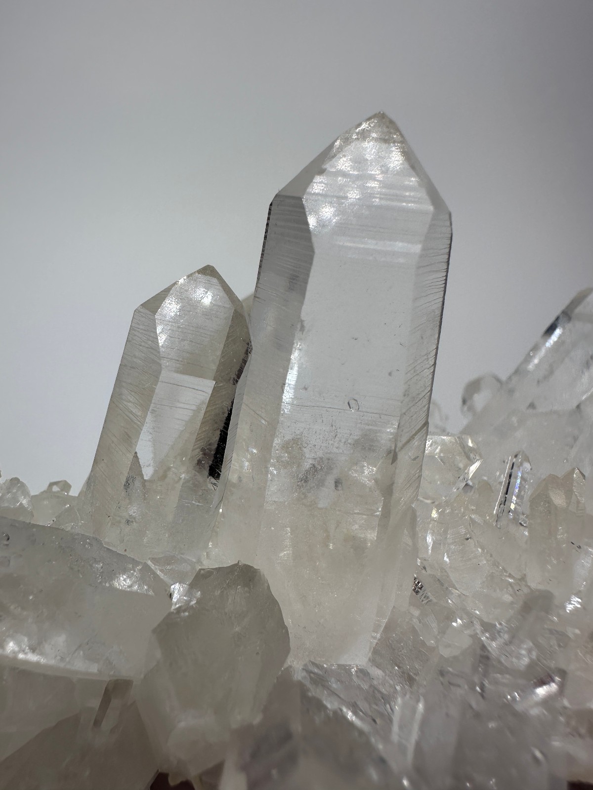 Top Quality Large Optical Clear Arkansas Quartz Crystal Cluster