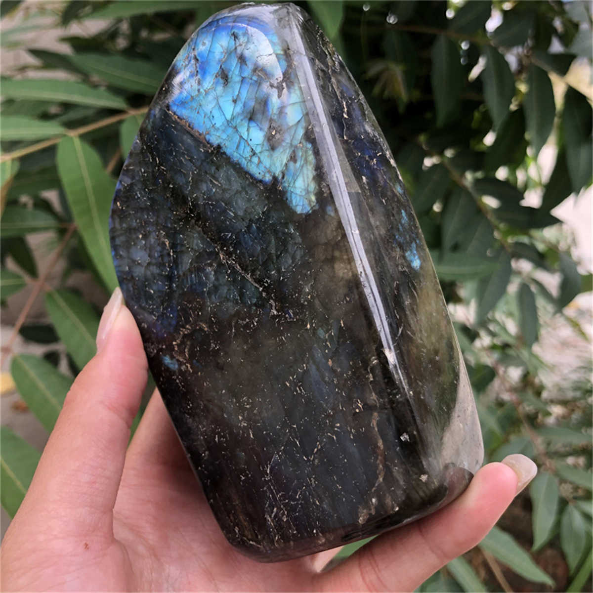 840g Natural Labradorite Mineral Quartz Crystal Mineral Reiki healing