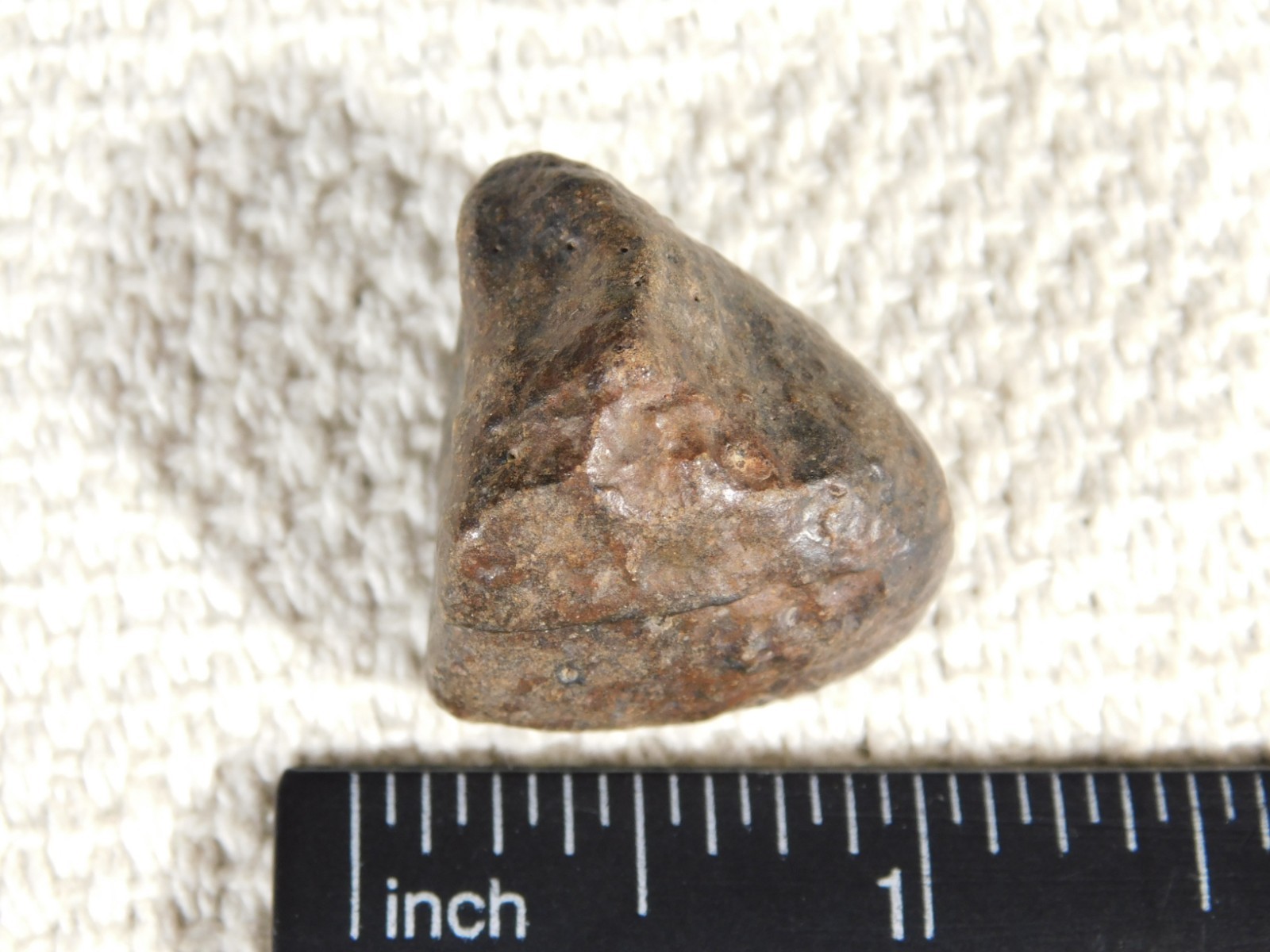 Small Stony METEORITE With Dark Fusion Crust 100% Natural Fell in Libya 15.4gr