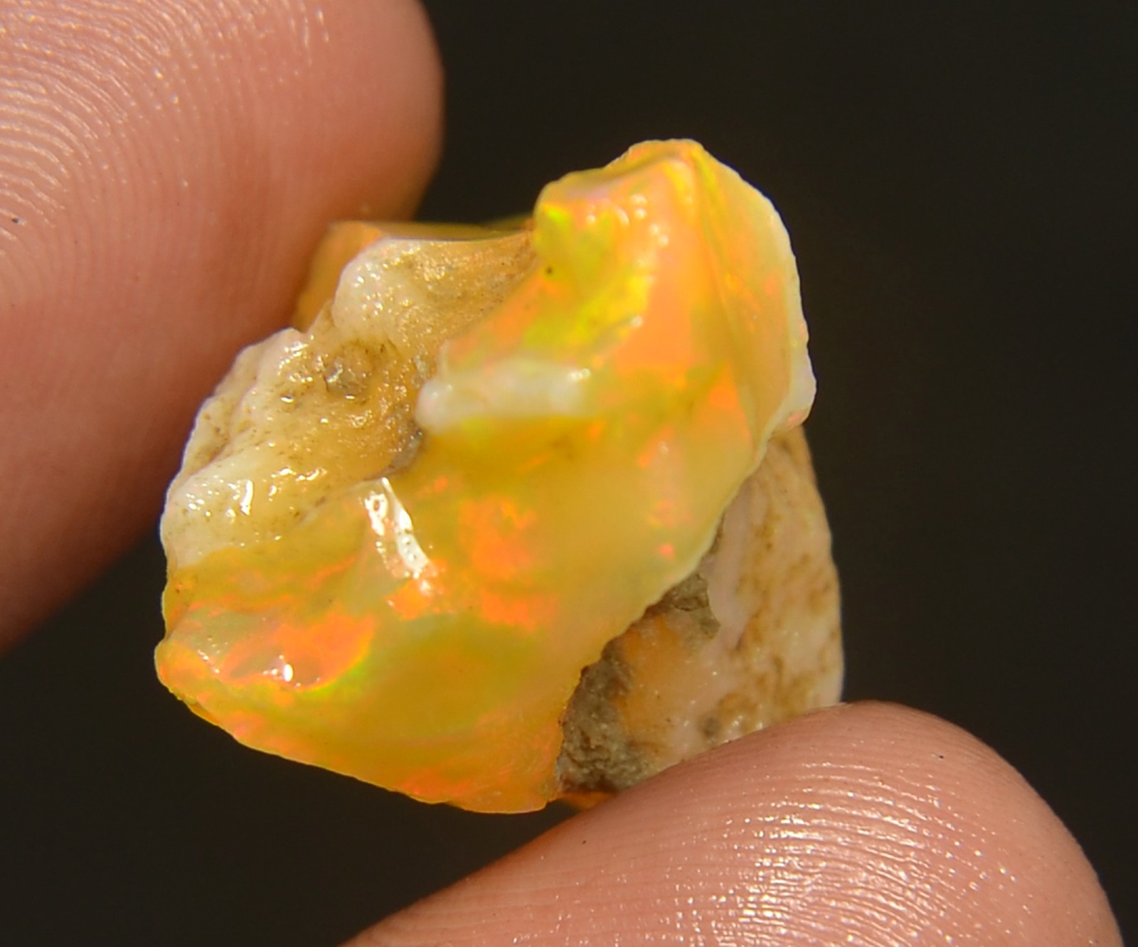 Ethiopian Oil Opal Specimen 29.30 Cts Natural Rough Gemstone – Fire Opal Roug
