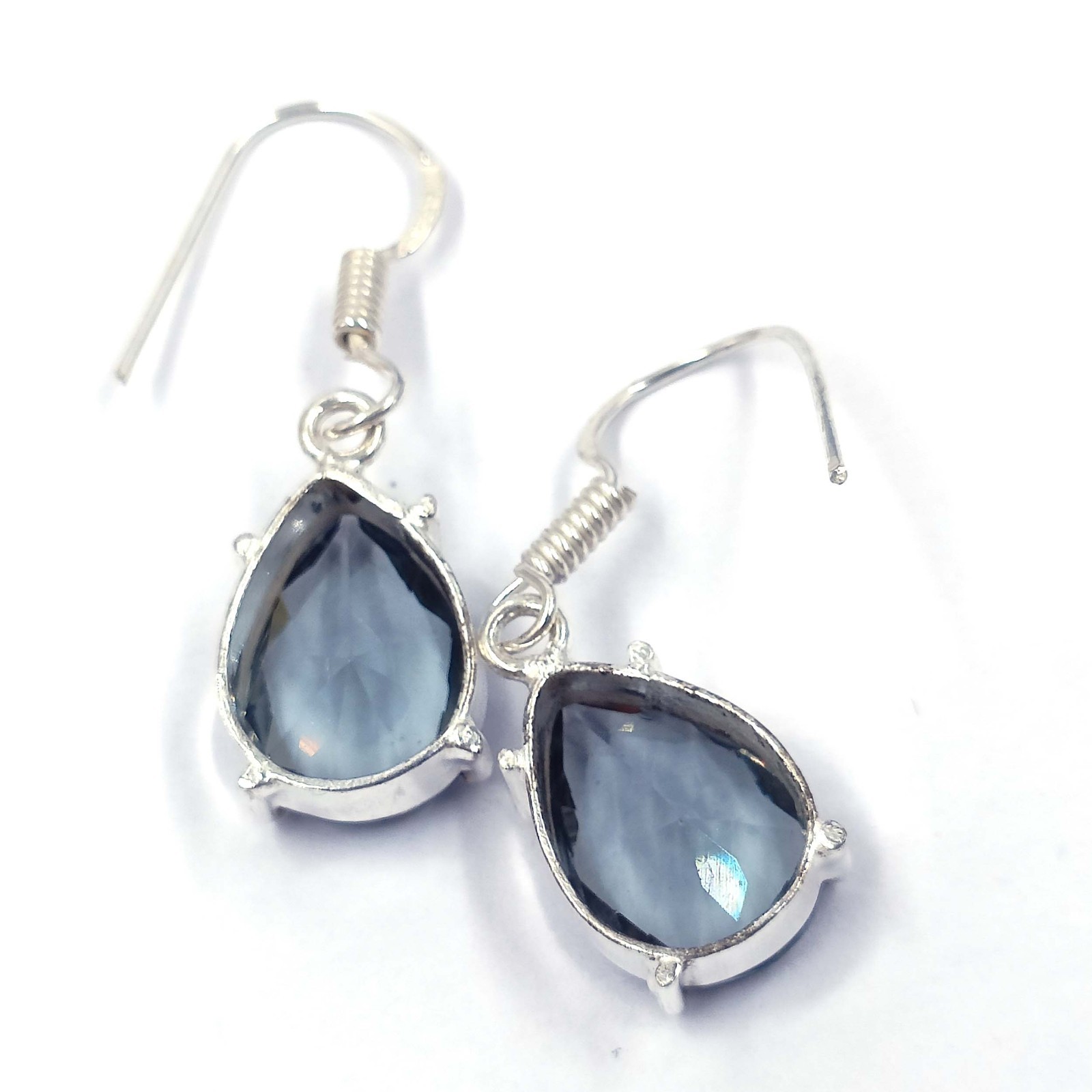 17.80 Ct Natural Blue Alexandrite Pear Shape 925 Earring Silver IGL Gems 6YHC