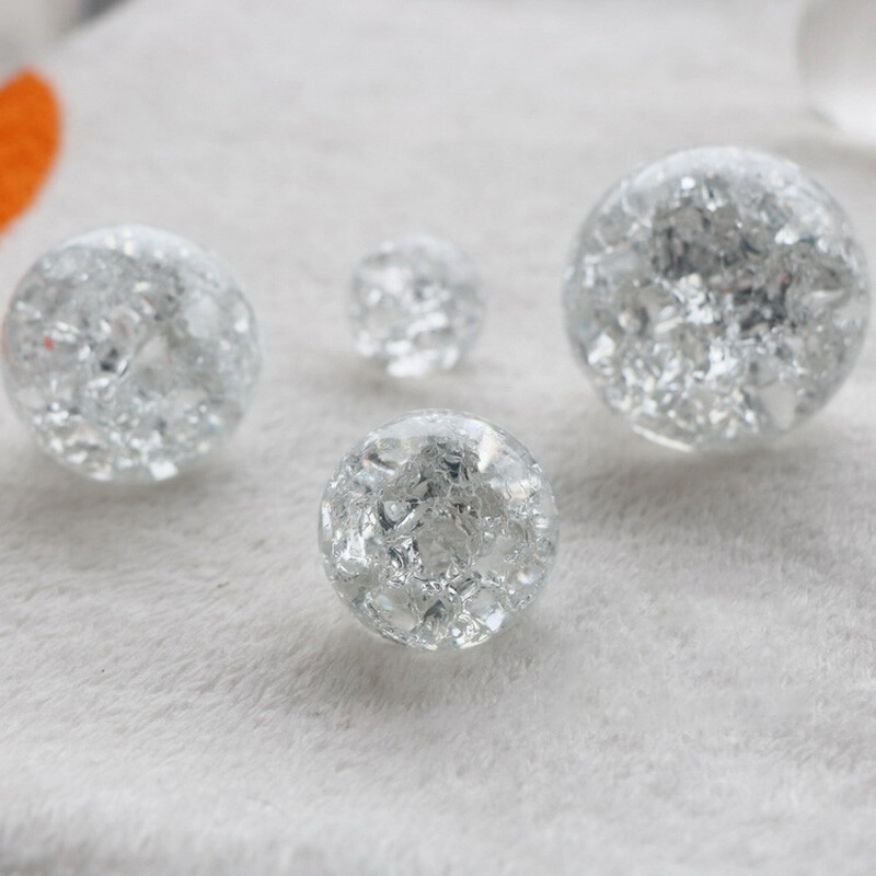 Crystal Ice Crack Ball Quartz Glass Marbles Glass Sphere Living Room Home Decor