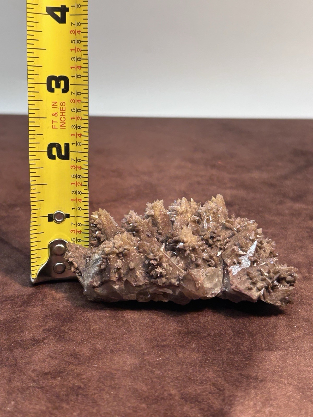 Dogtooth Calcite Cluster Santa Eulalia Mexico Old Labels Cabinet Specimen