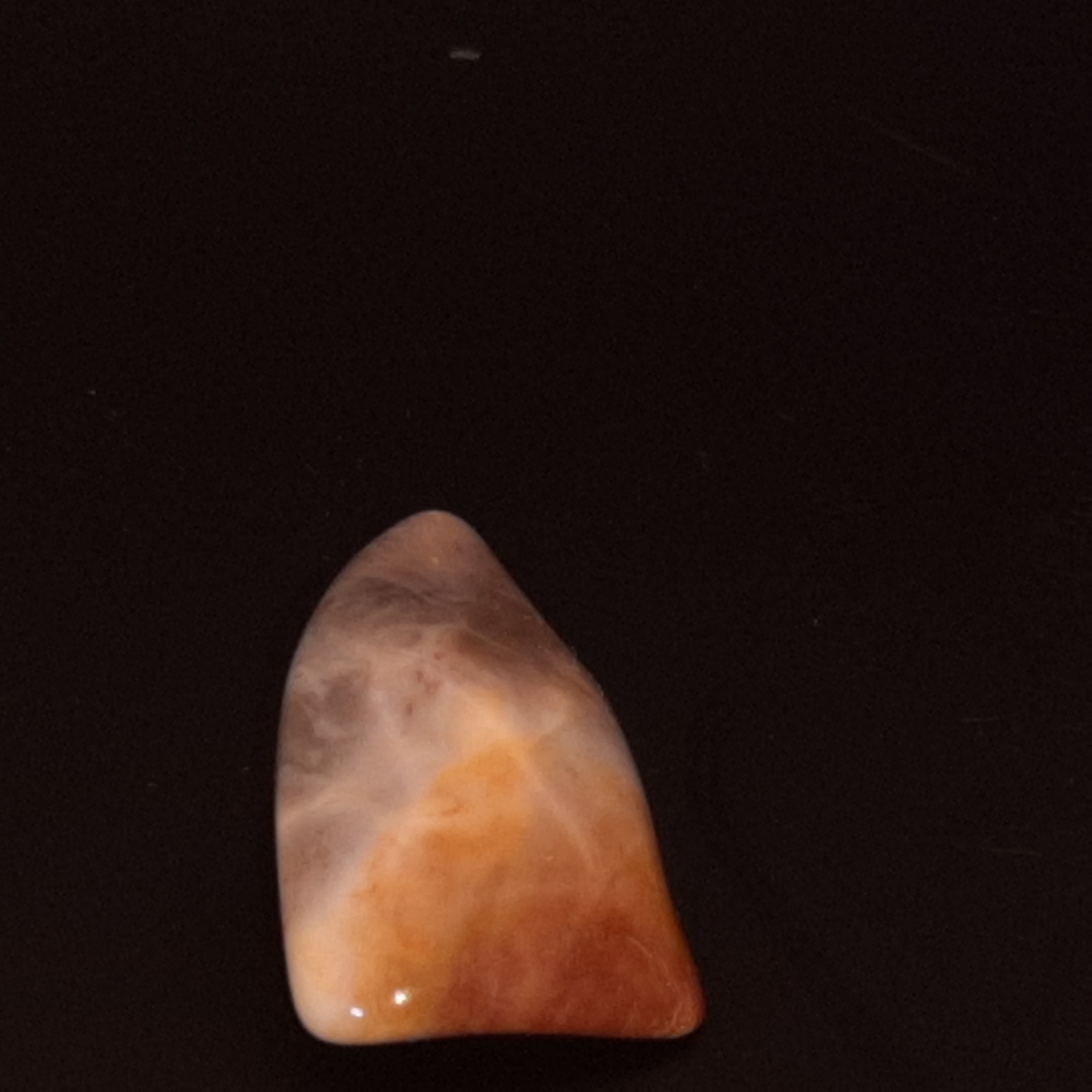Ohio Flint Ridge Polished Tumbled Reddidsh/Brown and White Display Piece