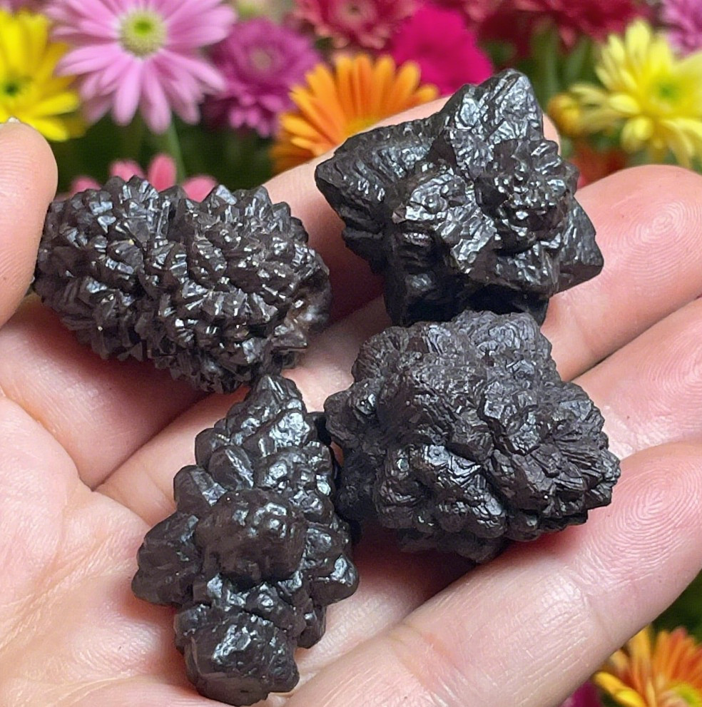 4 PCS Prophecy Stone Egypt , Prophecy Hematite , Pseudomorph , Energy Crystal