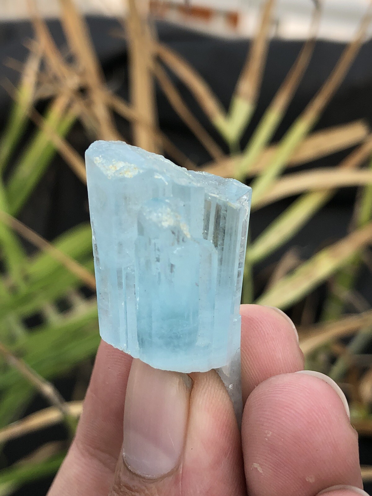69.8 Grm Top Class Aqumarine Crystal Natural From shigar Pakistan