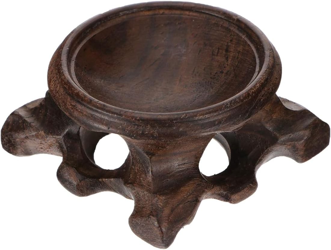 Wooden Stand for Crystal Sphere Quartz Ball Holder Wood Display Stand Base Decor