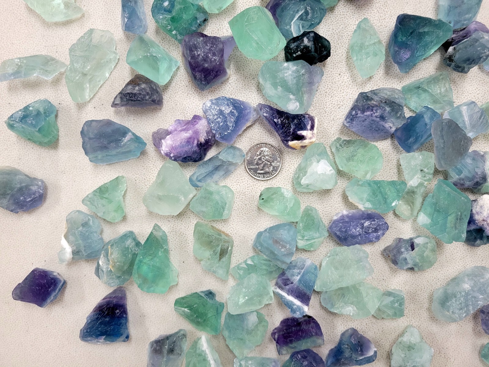 Bulk Green Fluorite Rough Stones Natural Gemstones Crystals for Tumbling Healing