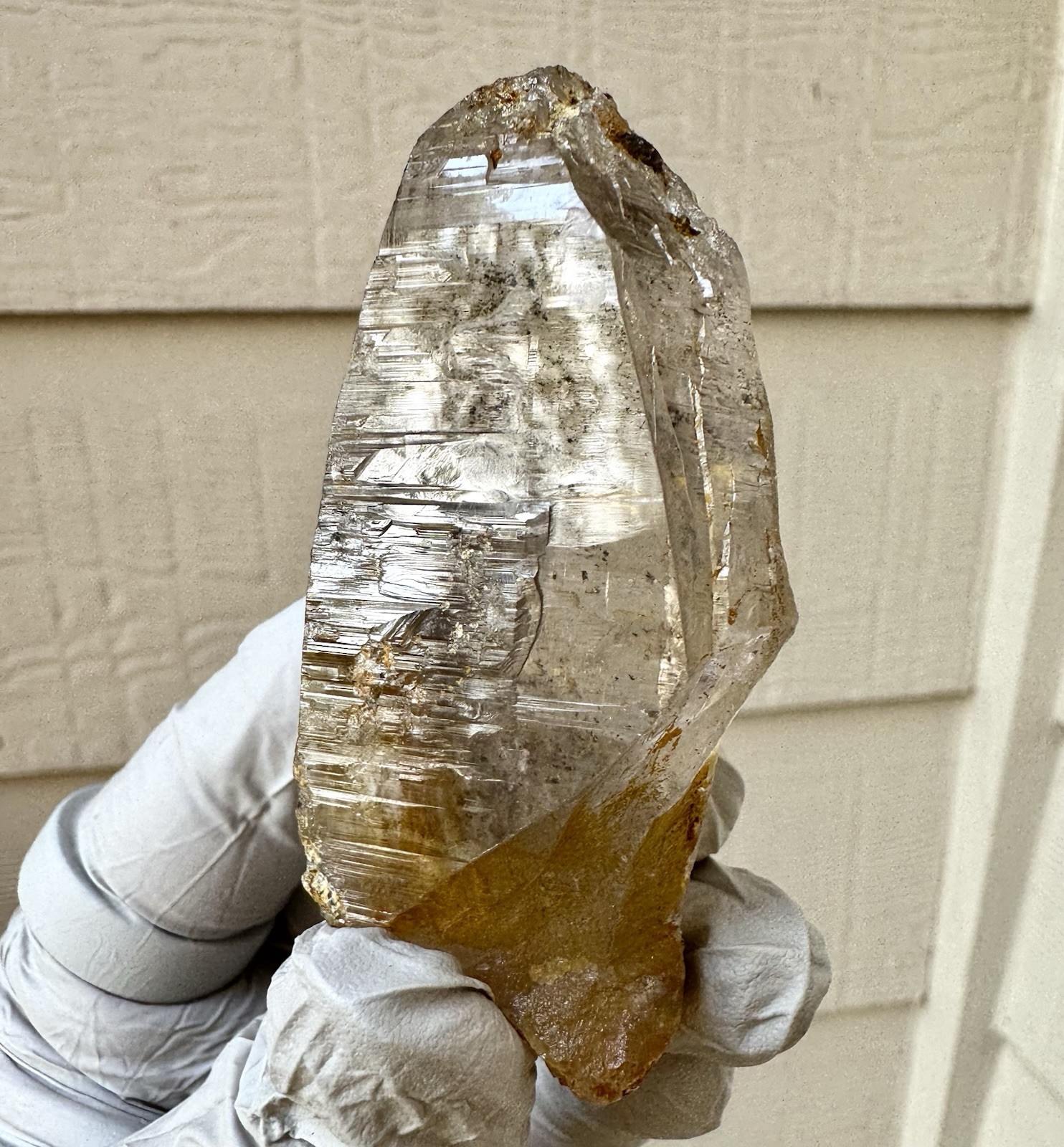 “Golden Comet” Ganesh Himalayan Quartz Secondary Growth Iron Oxide Nepal Crystal