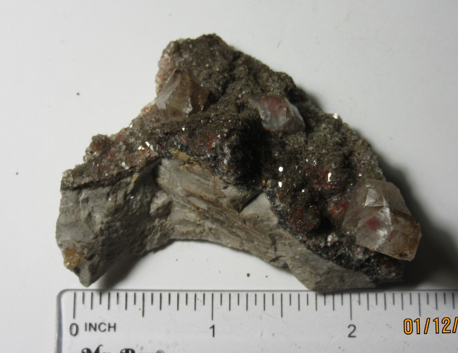 Natural Red Quartz Crystal CLUSTER 2 3/8″ Rough Collectible Reiki RQCCC-3