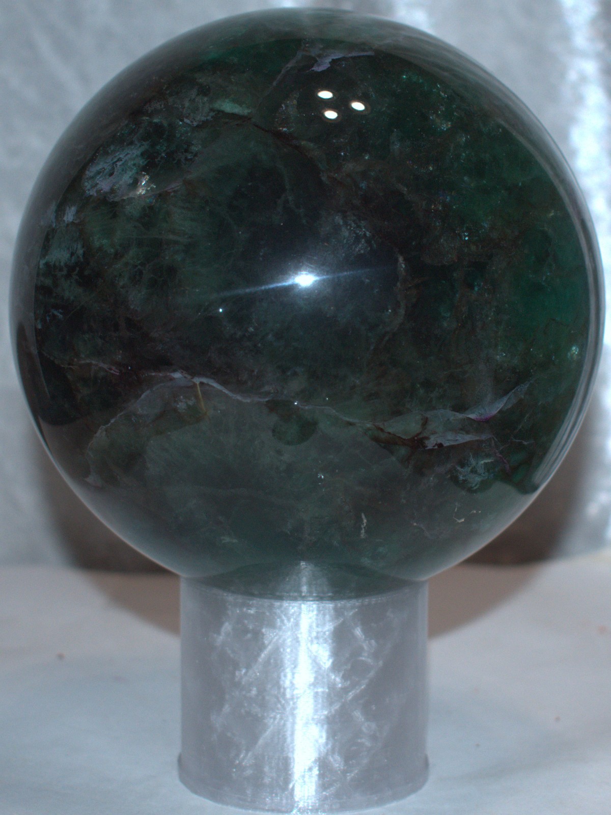 Pretty Clear 3D Printed Sphere Stand 2.54″/42 Grams