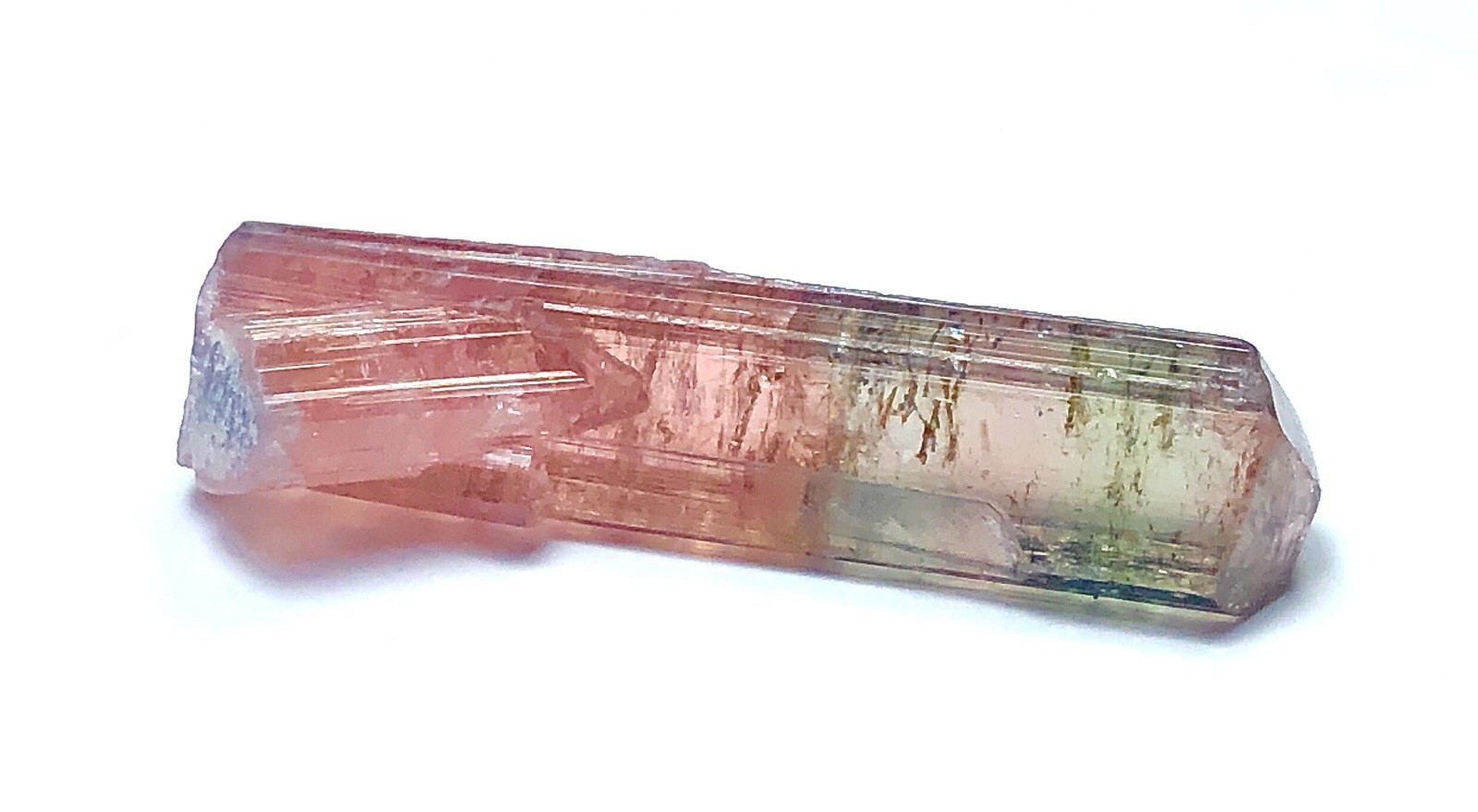 Beautiful an amazing naturel top quality bicolor tourmaline crystal
