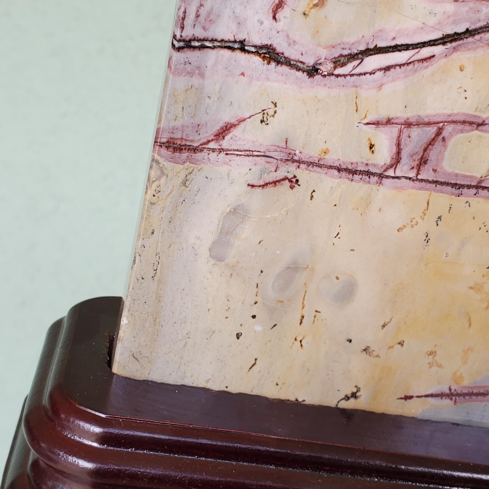 Picture Jasper Dendritic Display Crystal Statement Slab 1210 grams