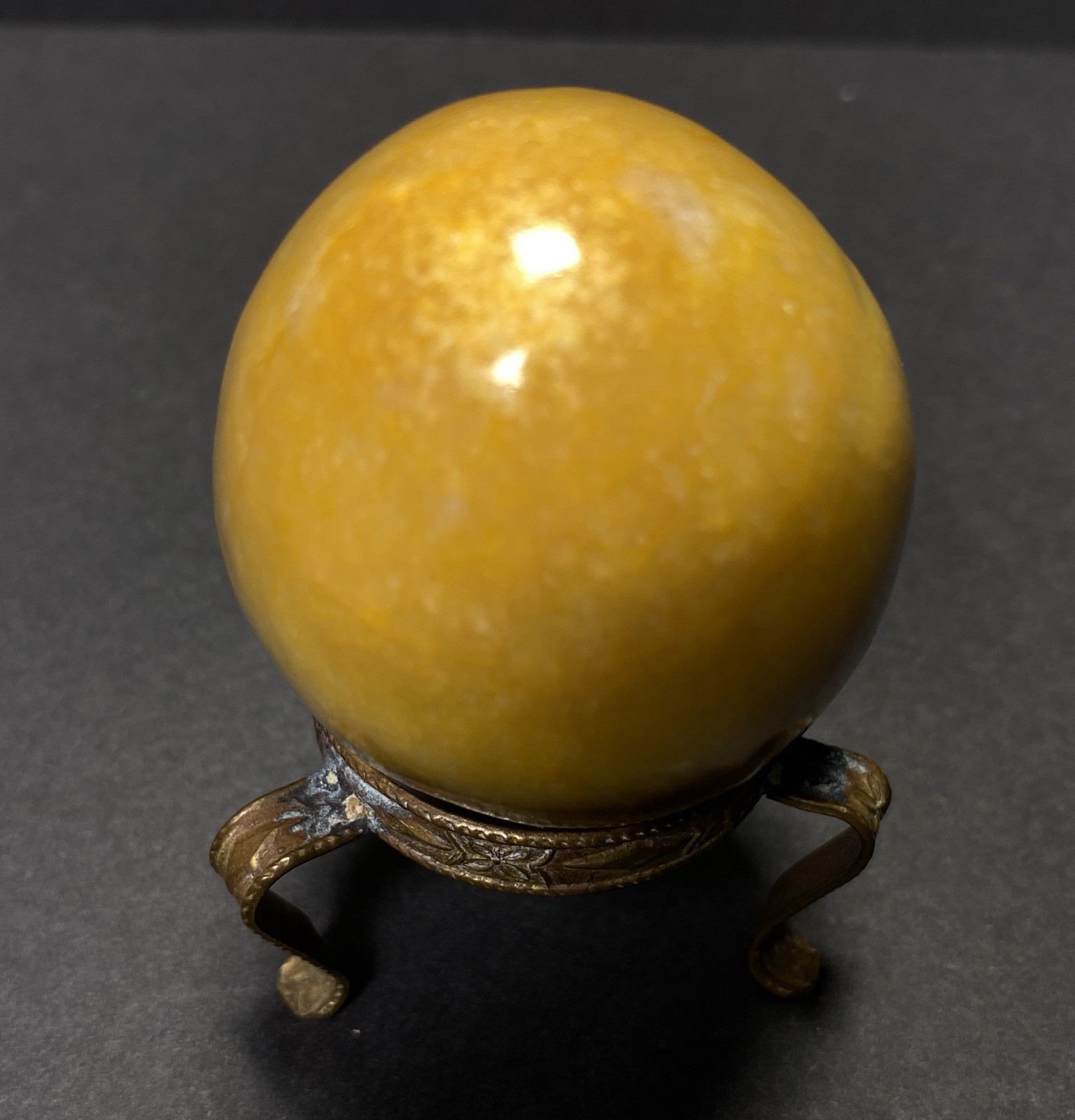 Natural Onyx Stone Egg With Stand Hand Polished Banded Agate Calcite Crystal