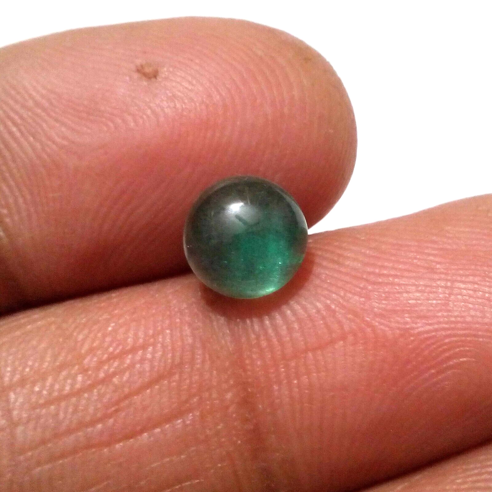 Attractive Zambian Emerald Cabochon Round Shape 1.85 Crt Green Loose Gemstone