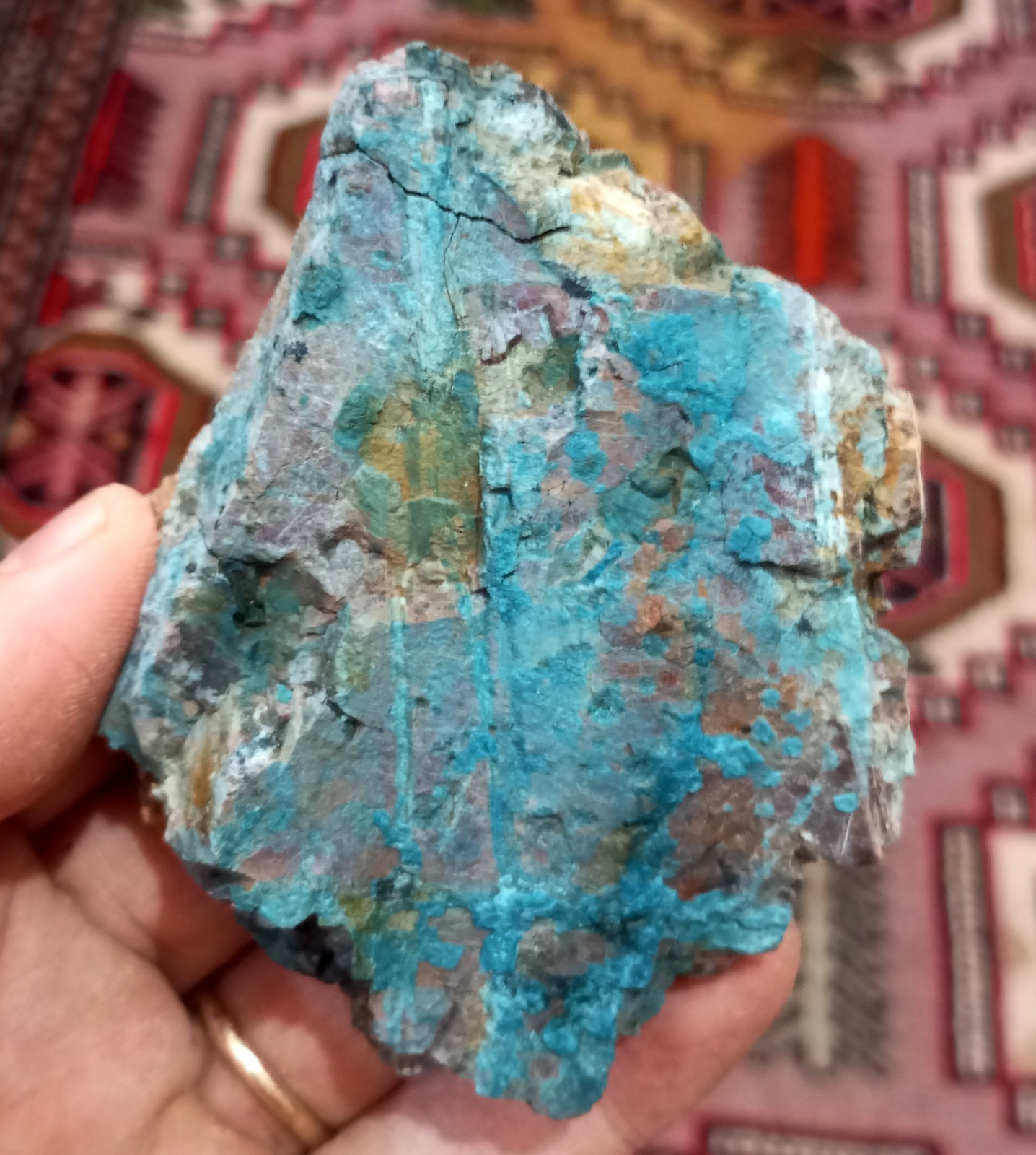 Gorgeous Colors Blue Laterite Cobalt Ore