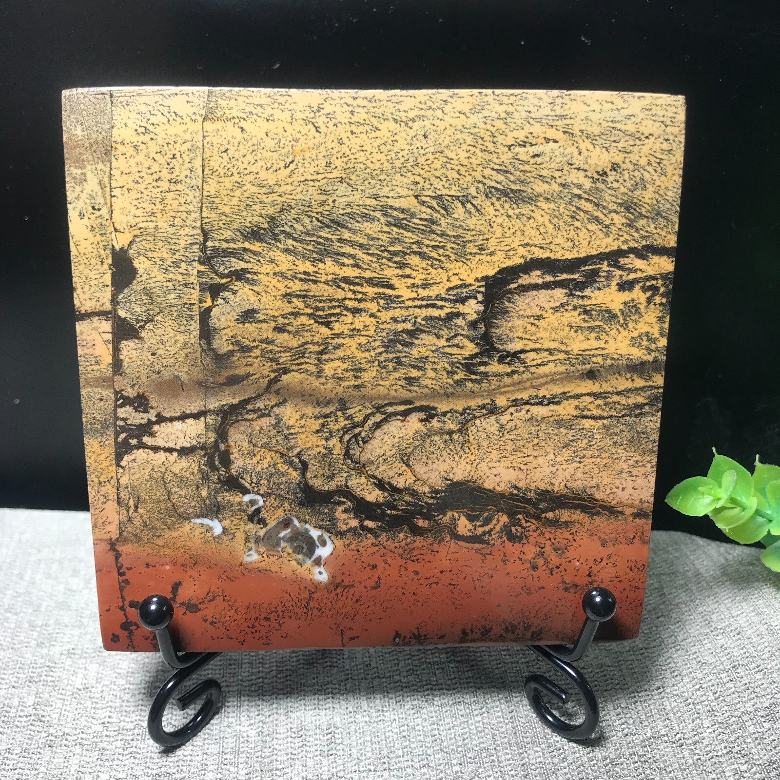 220g Natural Chinese painting stone crystal ornaments for home decoration 15