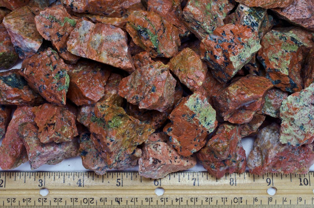 3 lbs Epidote Rough Stones – Natural Crystal Mineral Rock Specimens Tumbling