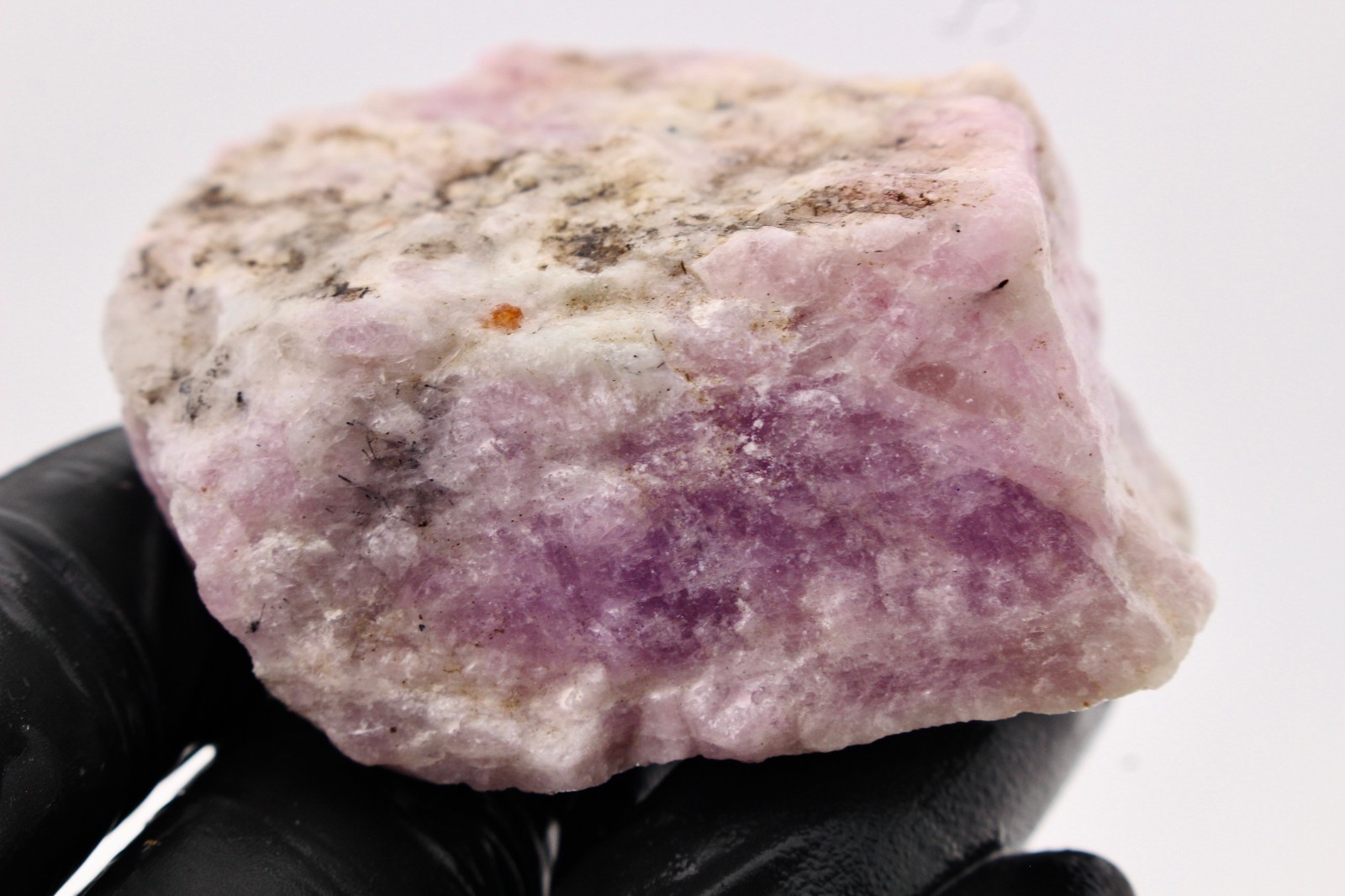 4oz UV ACTIVE Kunzite Nigeria Purple Lilac Raw Natural Rough Crystal Mineral
