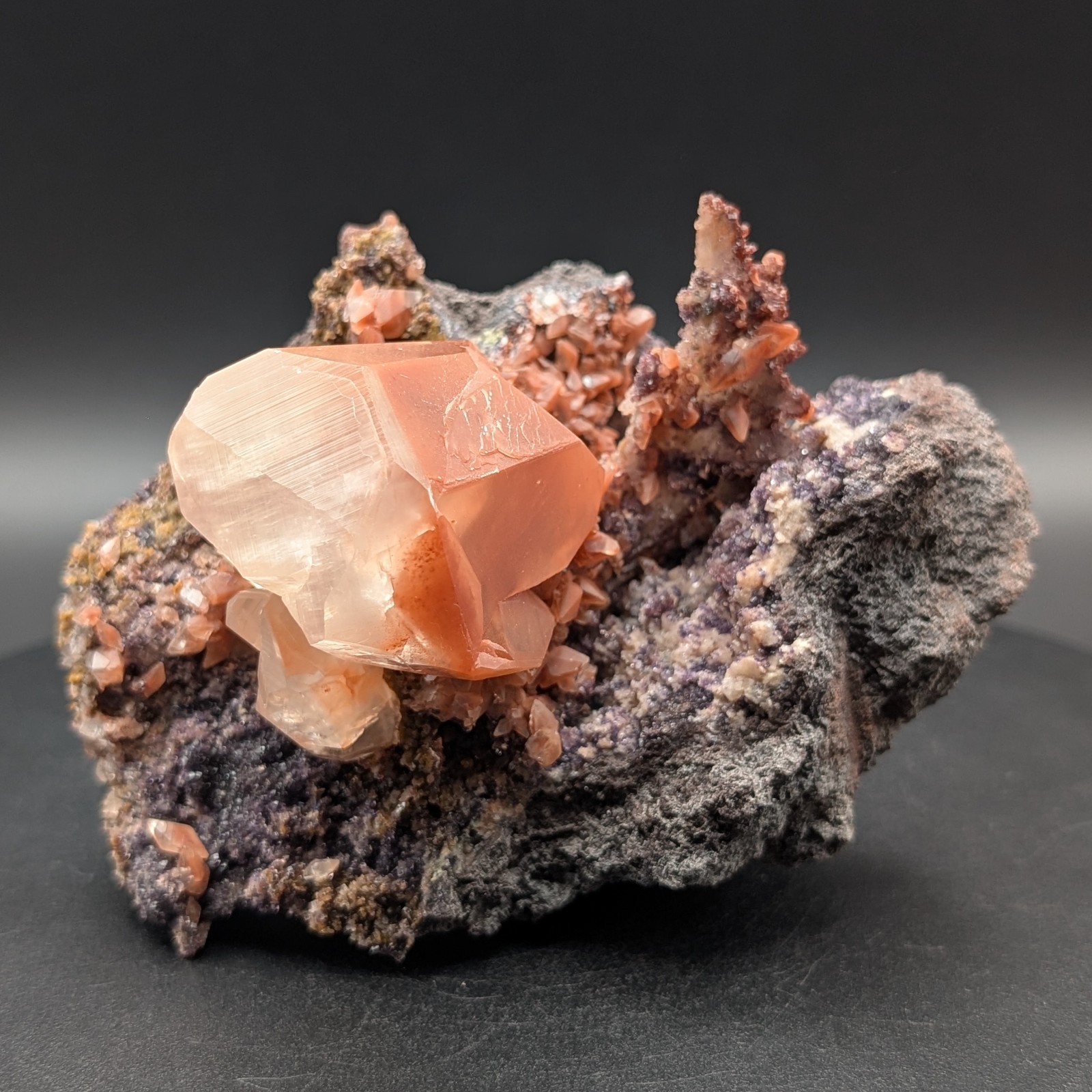 Calcite with Hematite – Hubei, China
