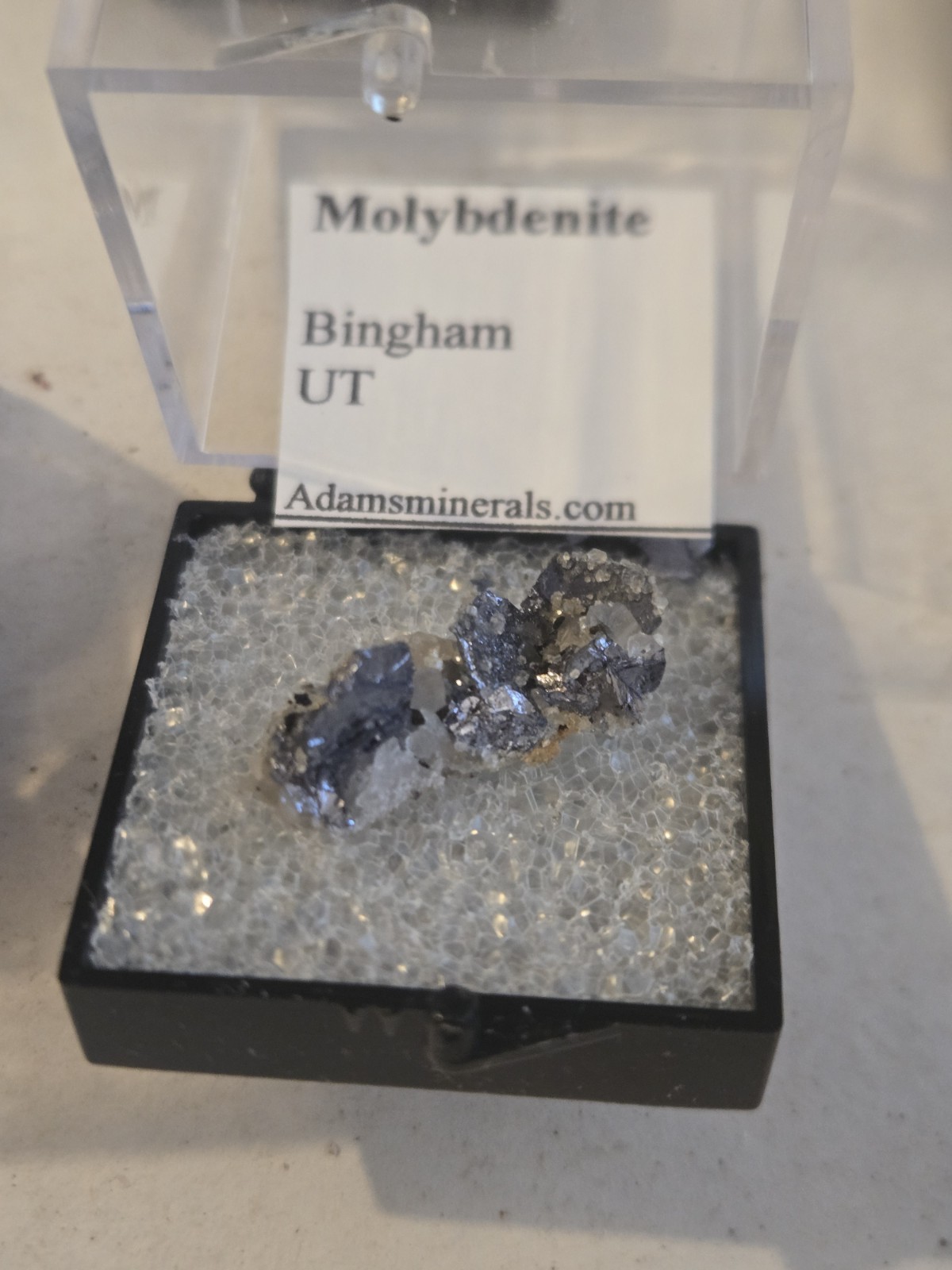 Beautiful Molybdenite Thumbnail specimen