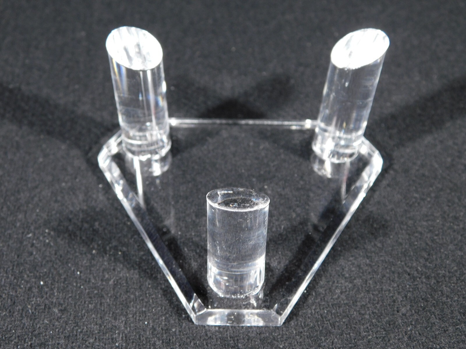 Heavy Duty THREE Post SPHERE Display Stand LARGE Size Clear Acrylic
