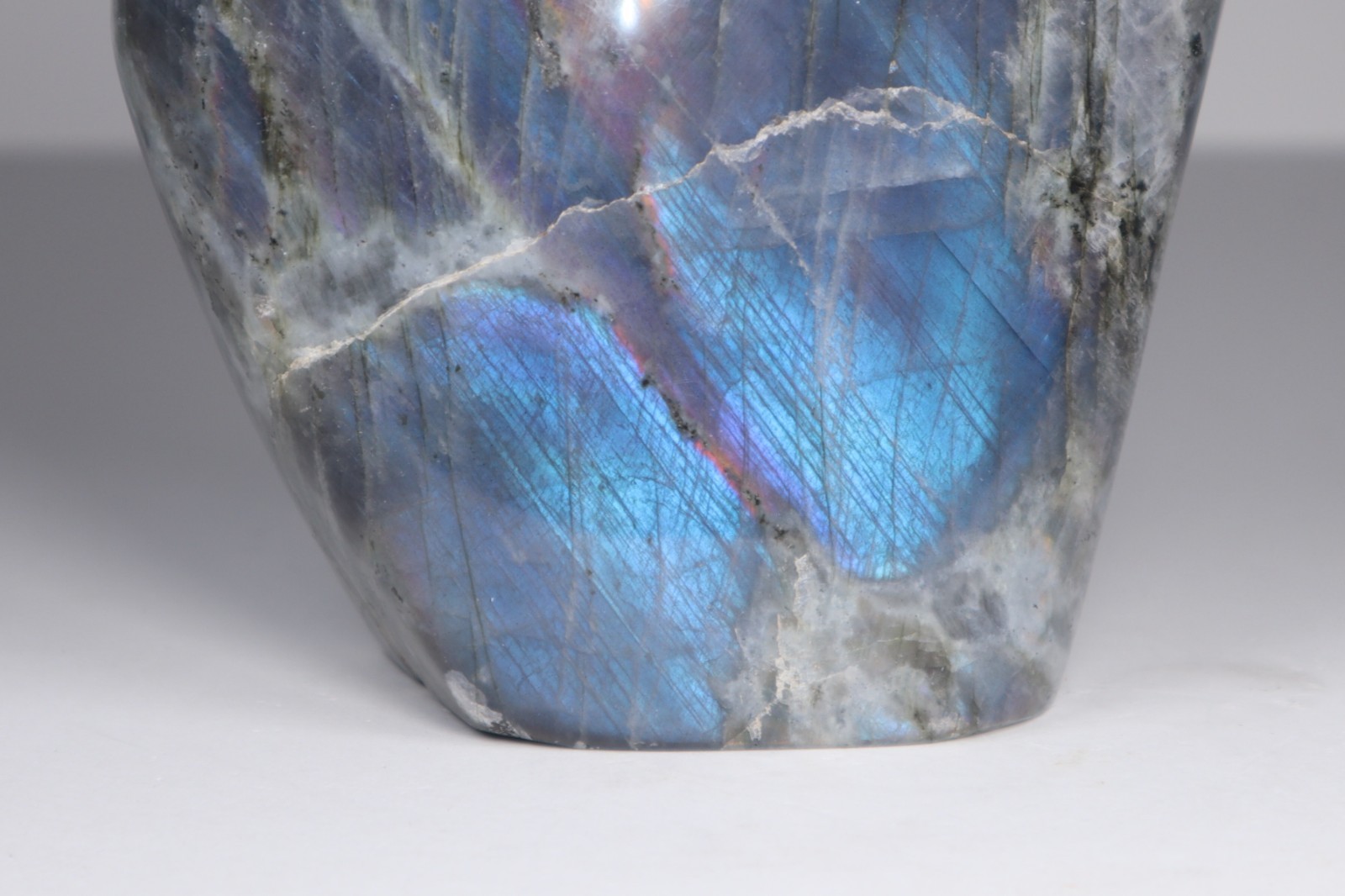 HUGE LABRADORITE Freeform 4lb Rainbow Flash Crystal Blue Gold Display Specimen