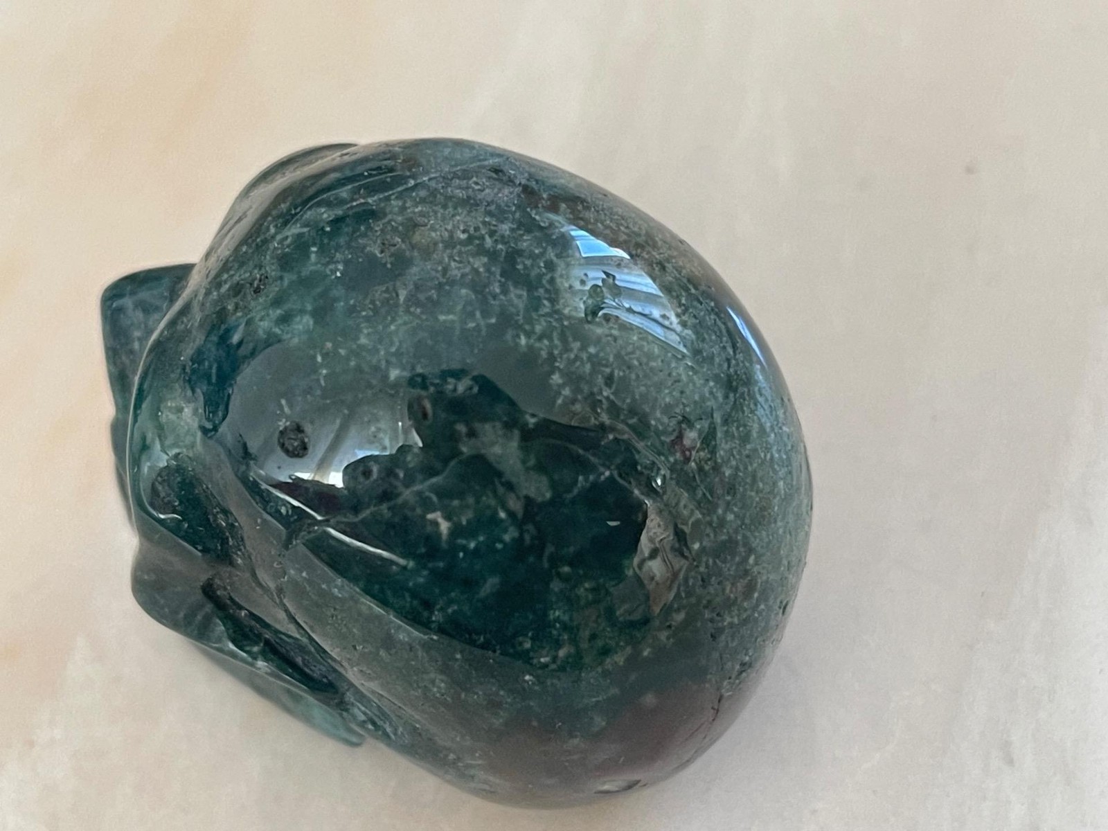 2.0″ Natural Indian Agate Carved Crystal Skull, Crystal Healing #5112