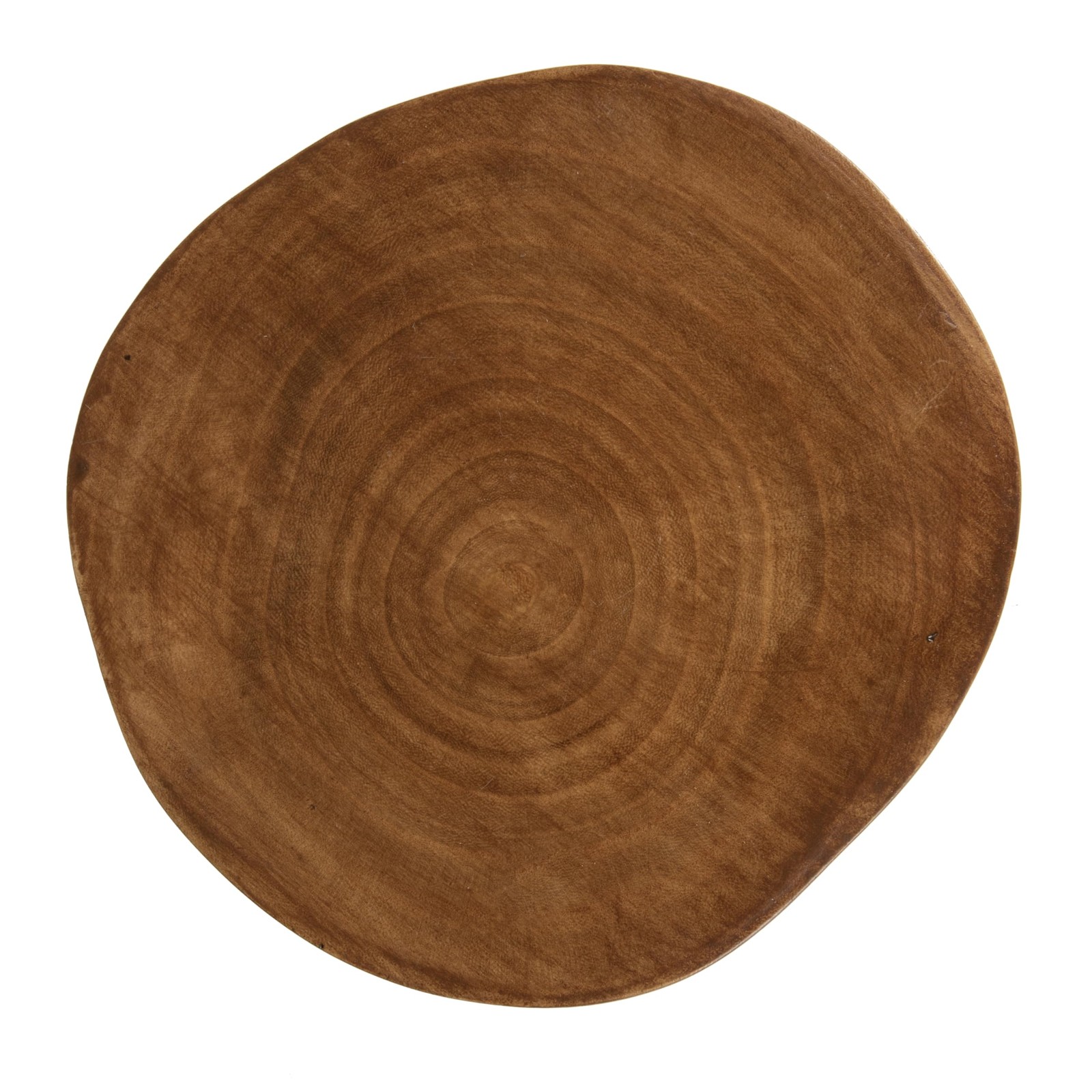 Decorative Paulownia Wood Pedestal, Dark Brown