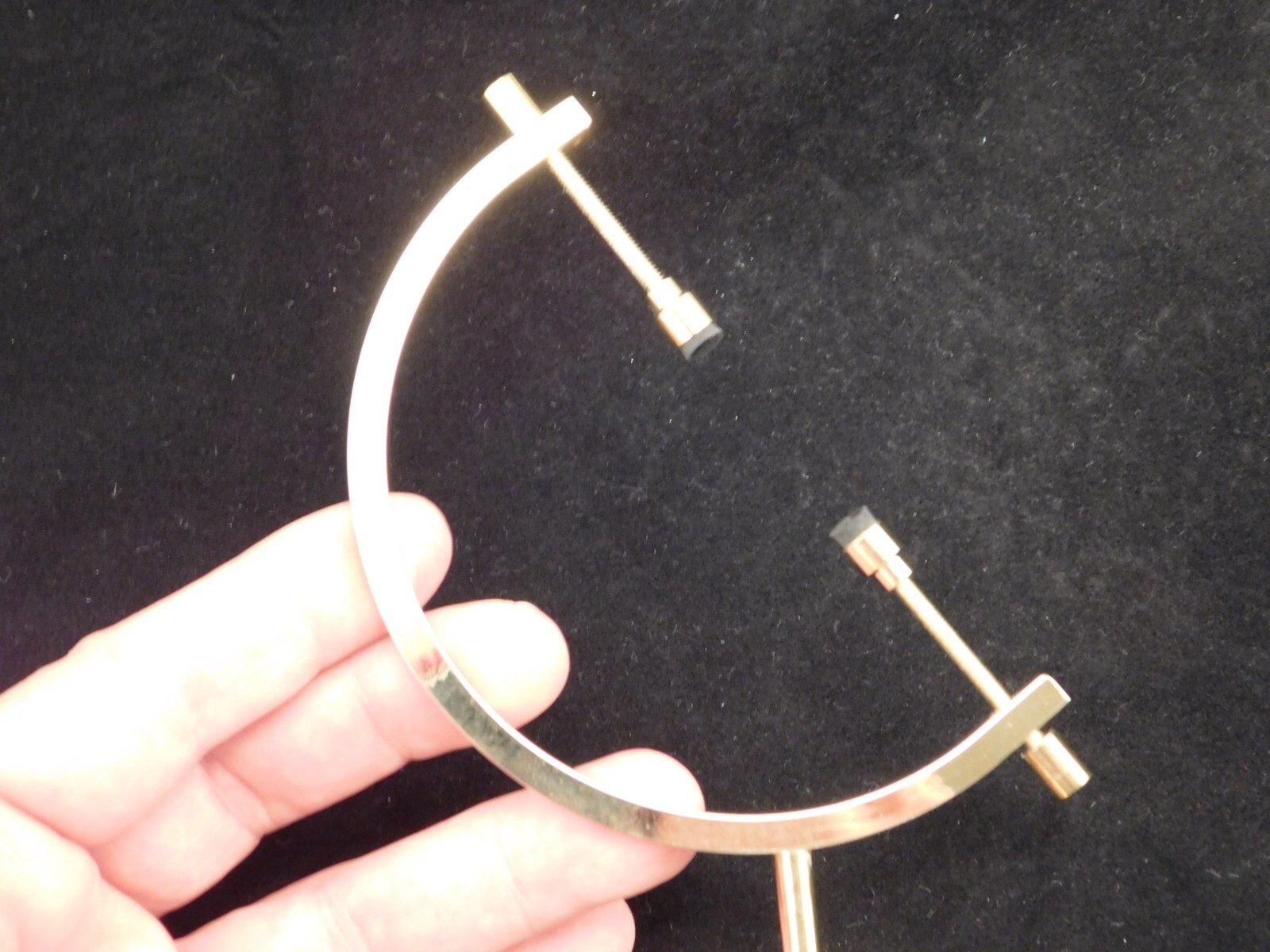 Display Stand Caliper Type Adjustable Large Size Brass/Gold Color