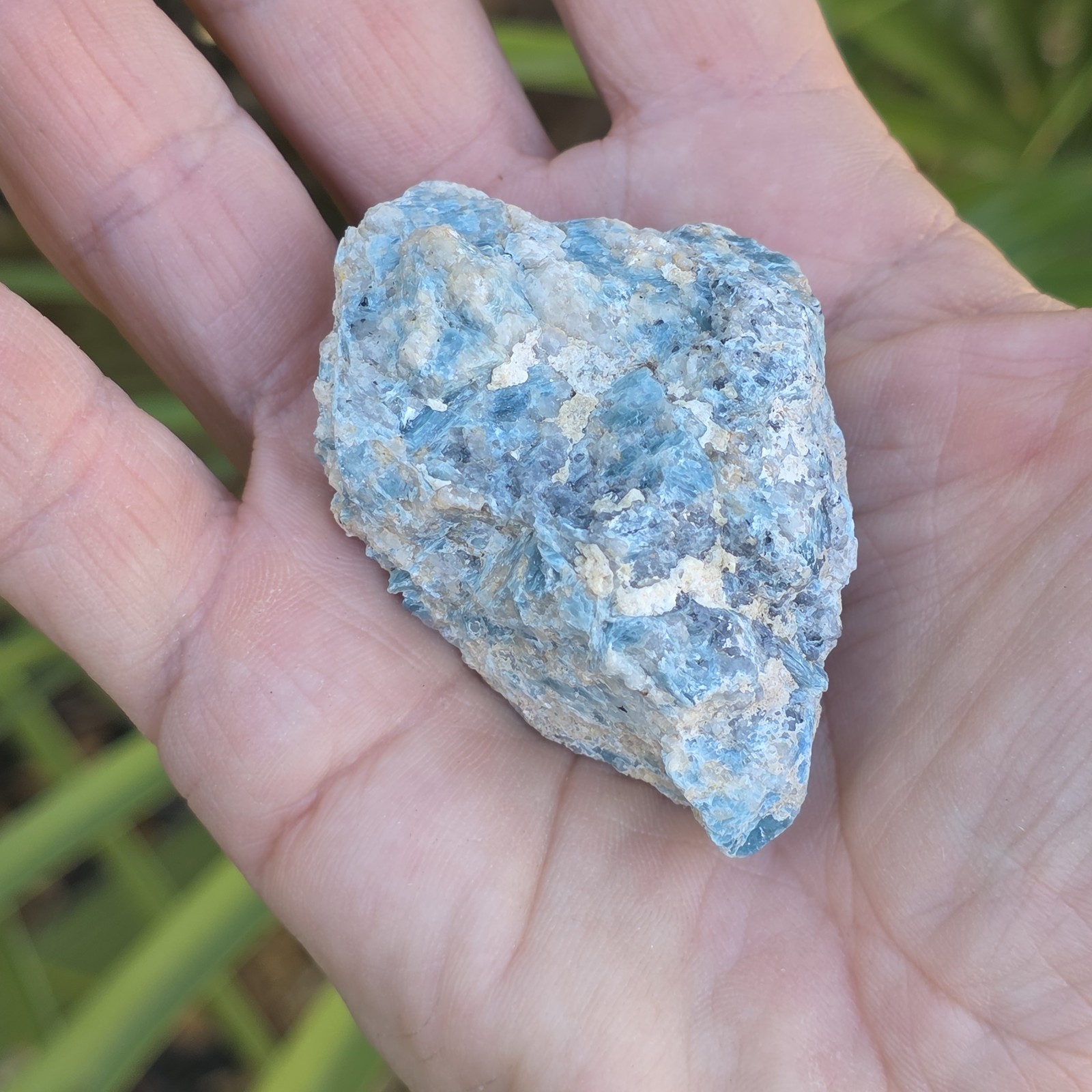 Kyanite Ore Specimen, Bluebird Mine, CA, Raw Stone, Natural Blue Rock Sample