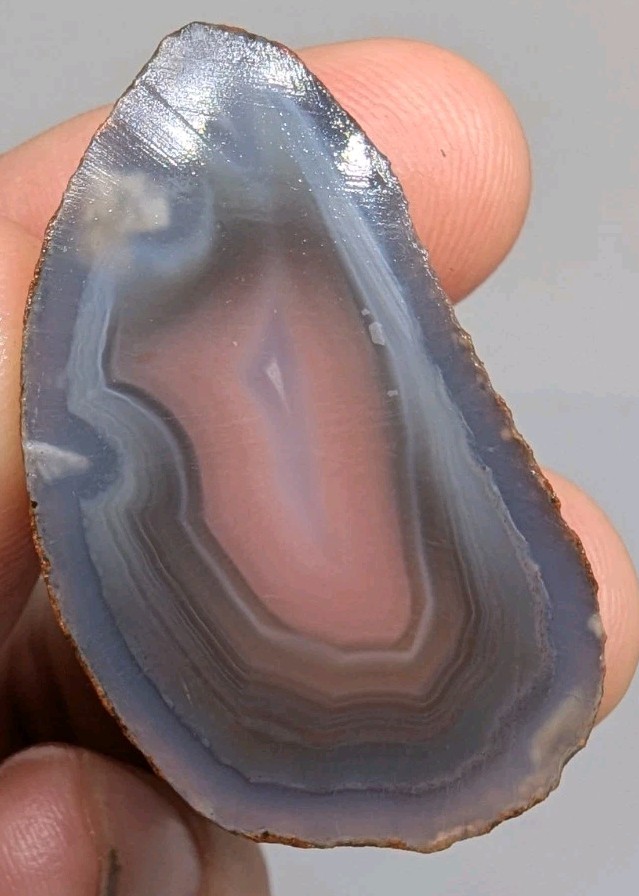 Swazi Rose Agate Cut Halves, Mozambique Agates, 38 Grams (1.25 Oz), US Seller