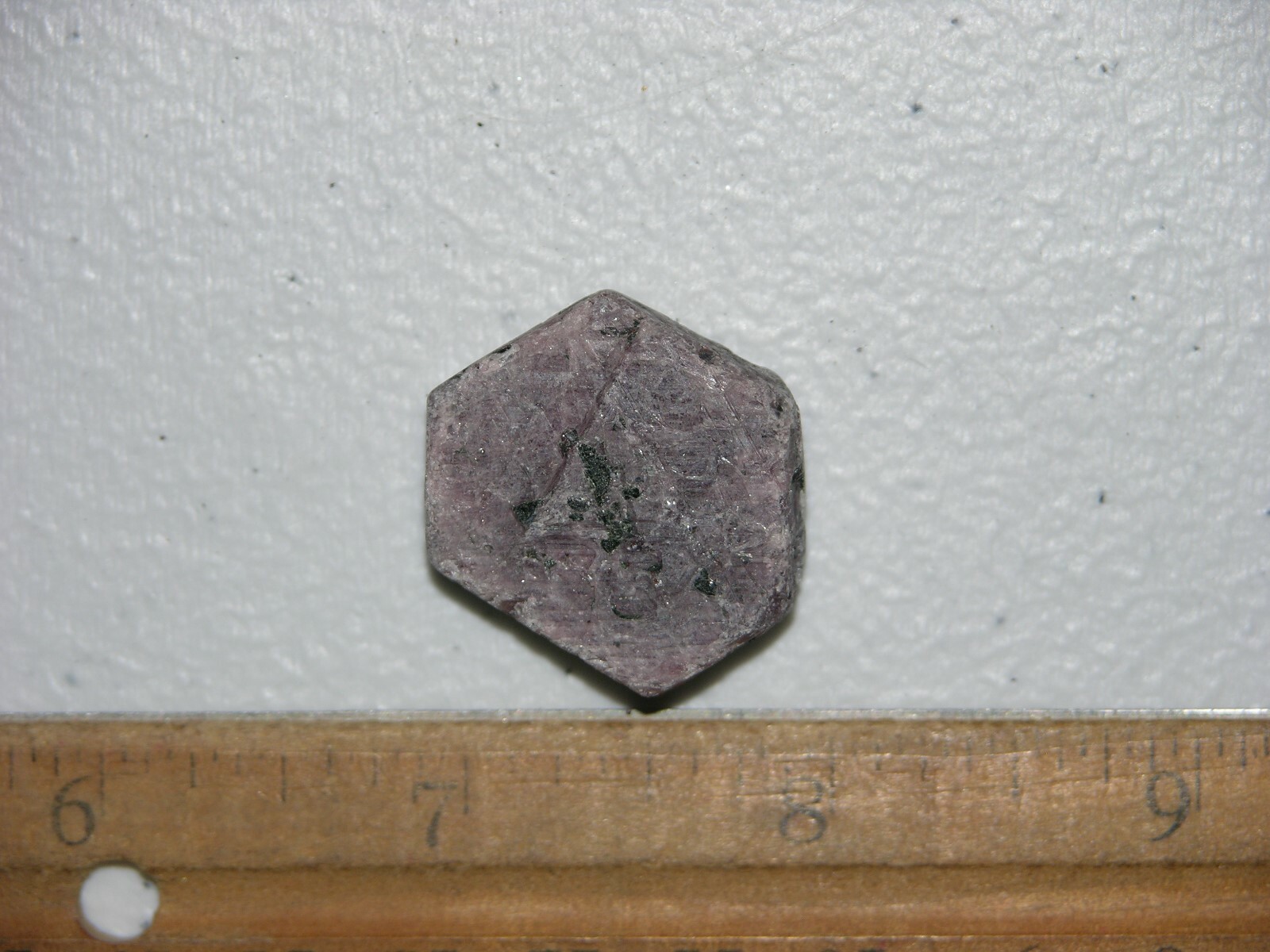Ruby Recorder Crystal natural red ruby Madagascar 7/8 x 1 1/8 inch R42