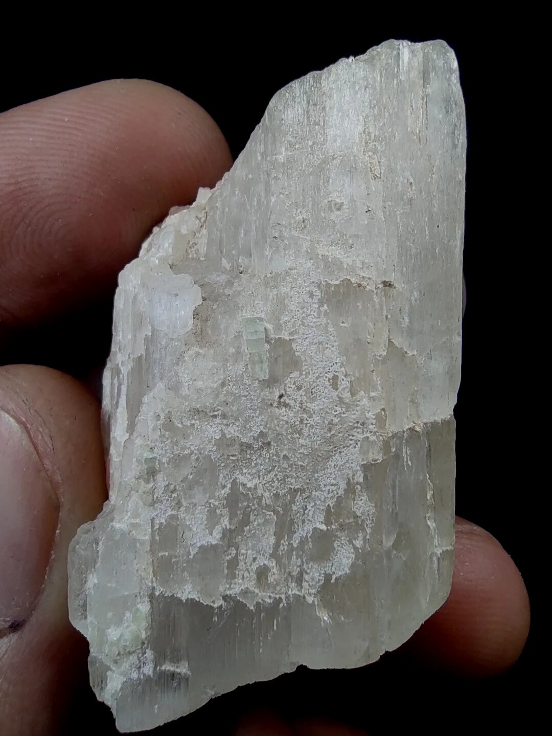 Aesthetic Tourmaline Crystals With Kunzite Crystal From Afghanistan.