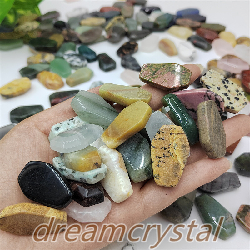 100pcs MIX Natural Crystal Coffin Quartz Crystal Skull Reiki Gift Wholesale